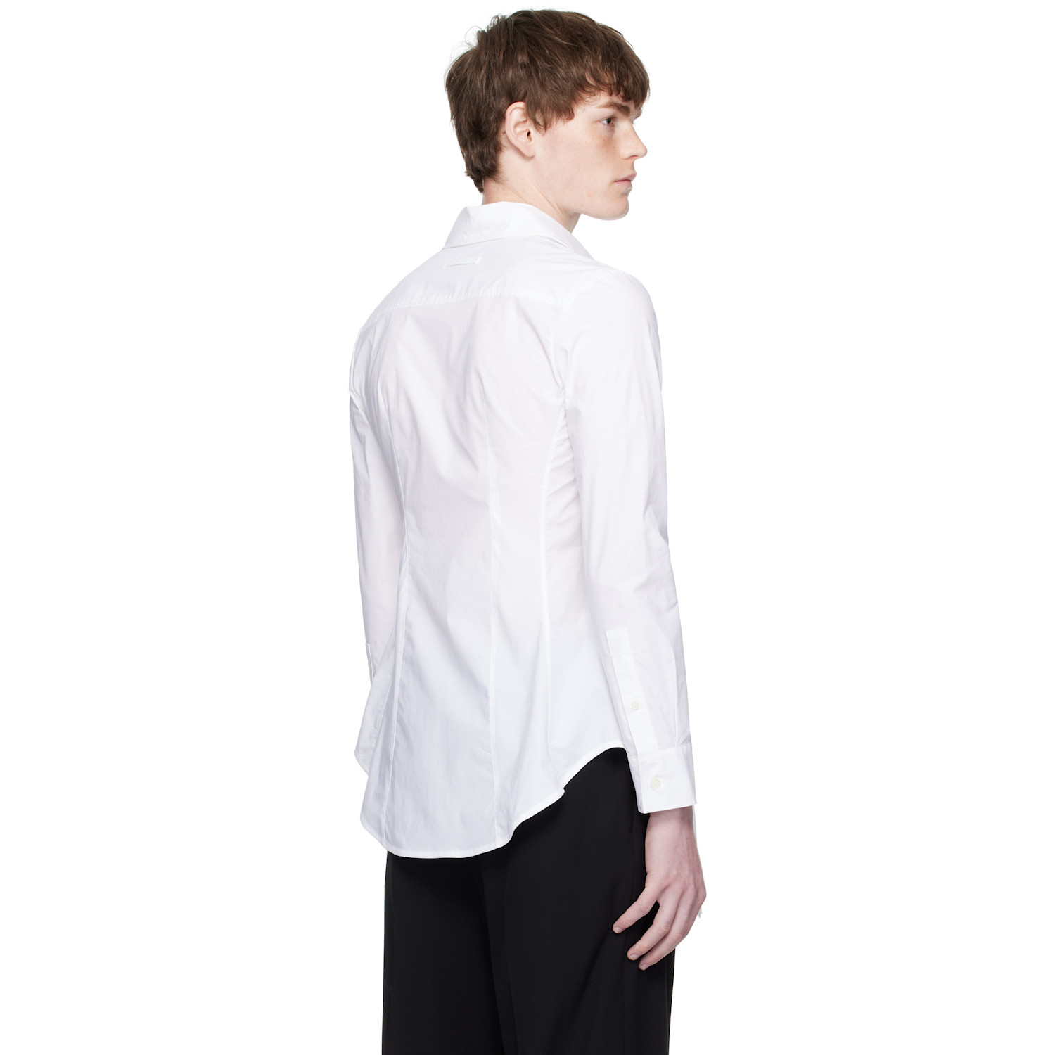  Jean Paul Gaultier White Strap Shirt 