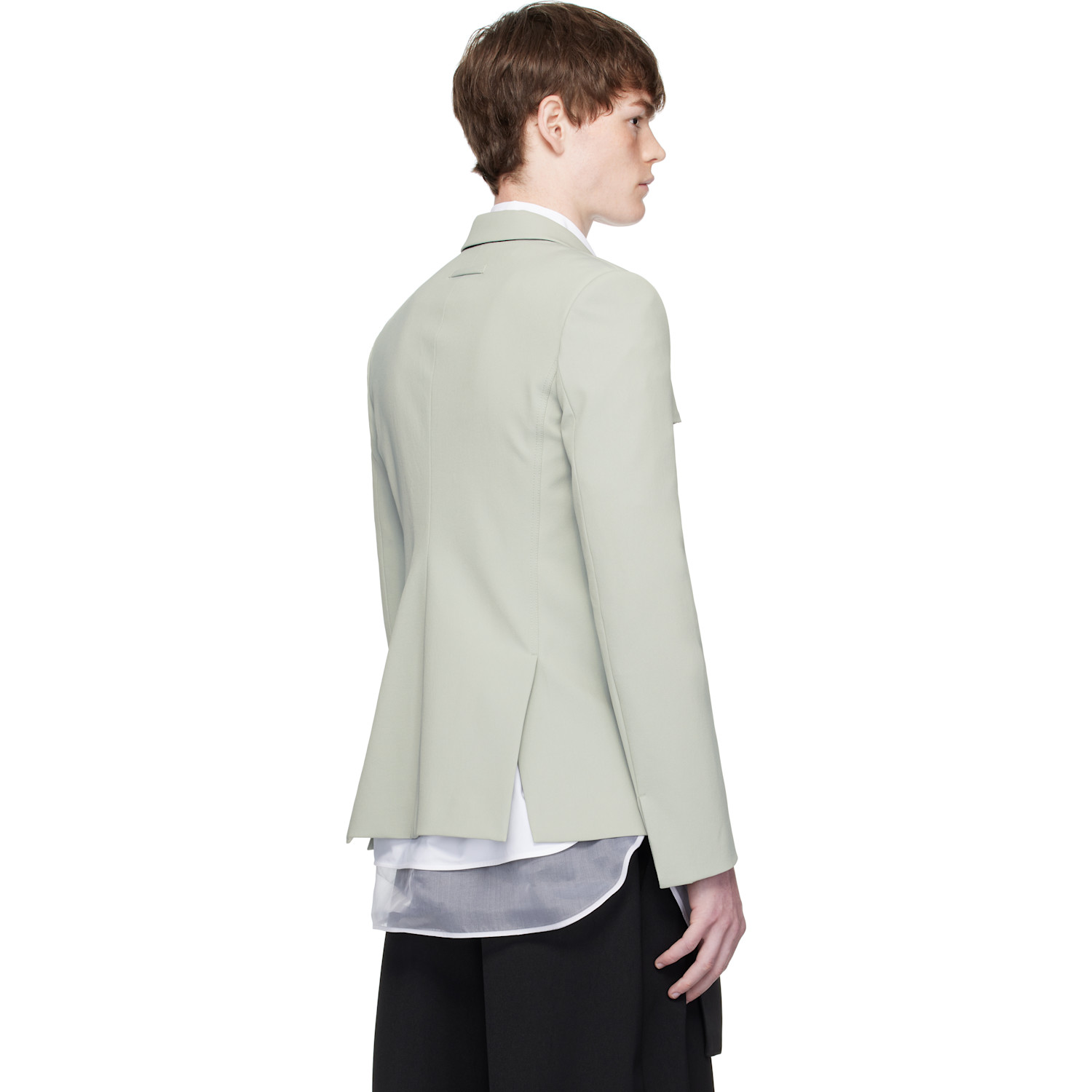  Jean Paul Gaultier Gray Twill Blazer 