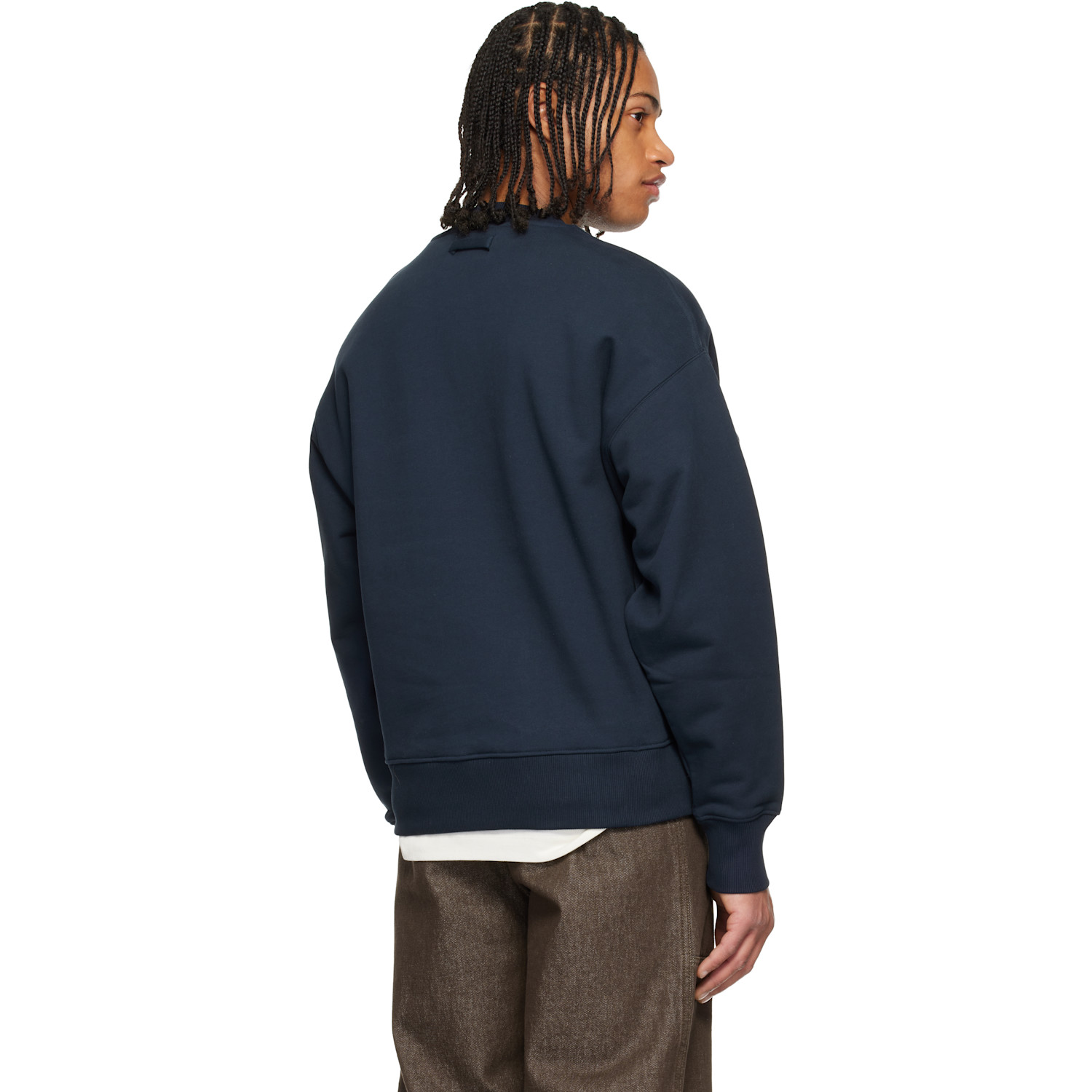  Jean Paul Gaultier Navy 'the Gaultier Label' Sweatshirt 