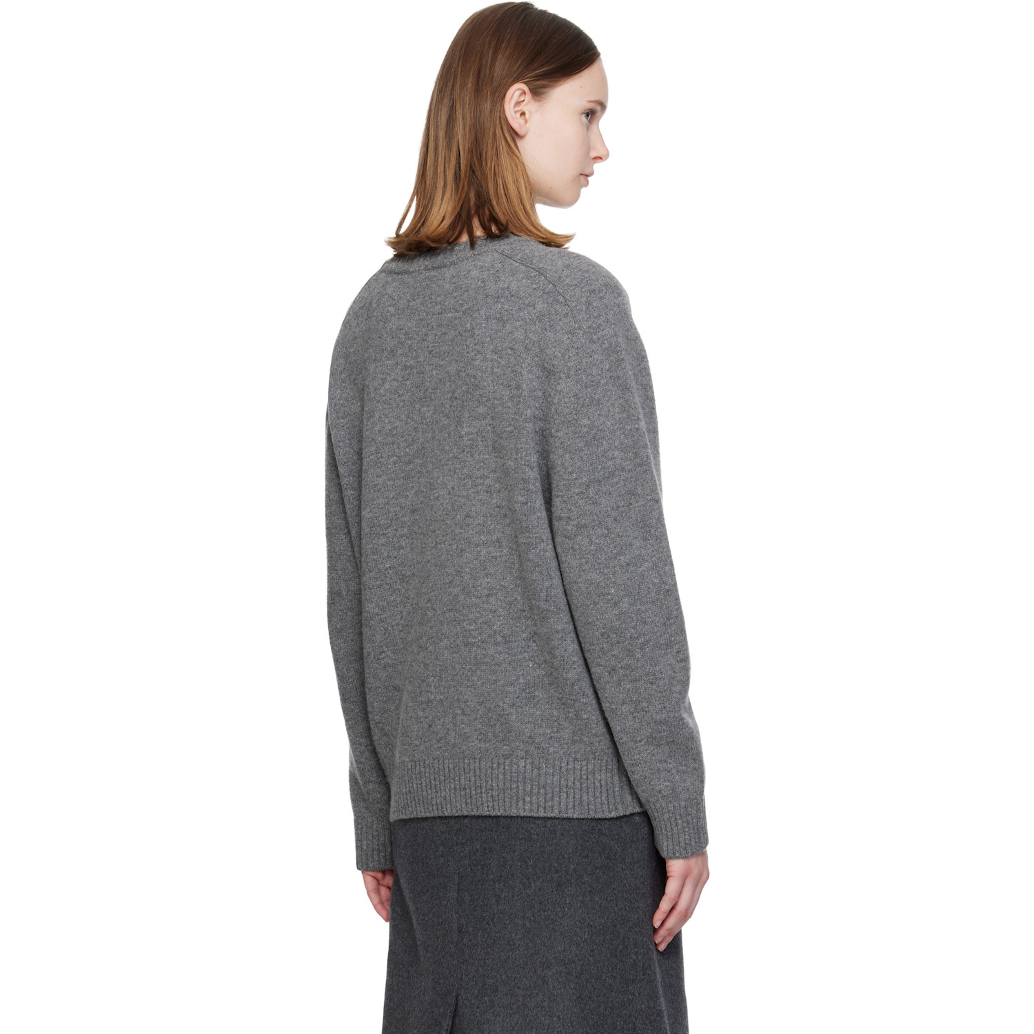  Nothing Written Gray Jude Round Sweater 