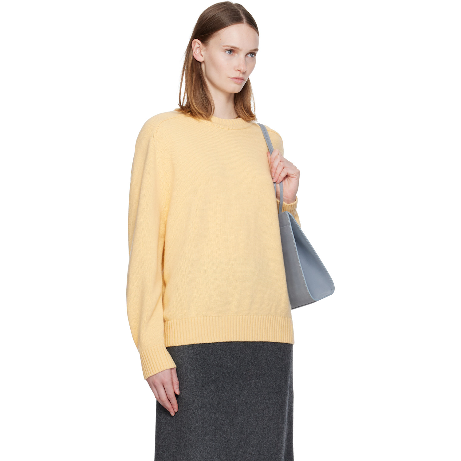  Nothing Written Yellow Jude Round Sweater 