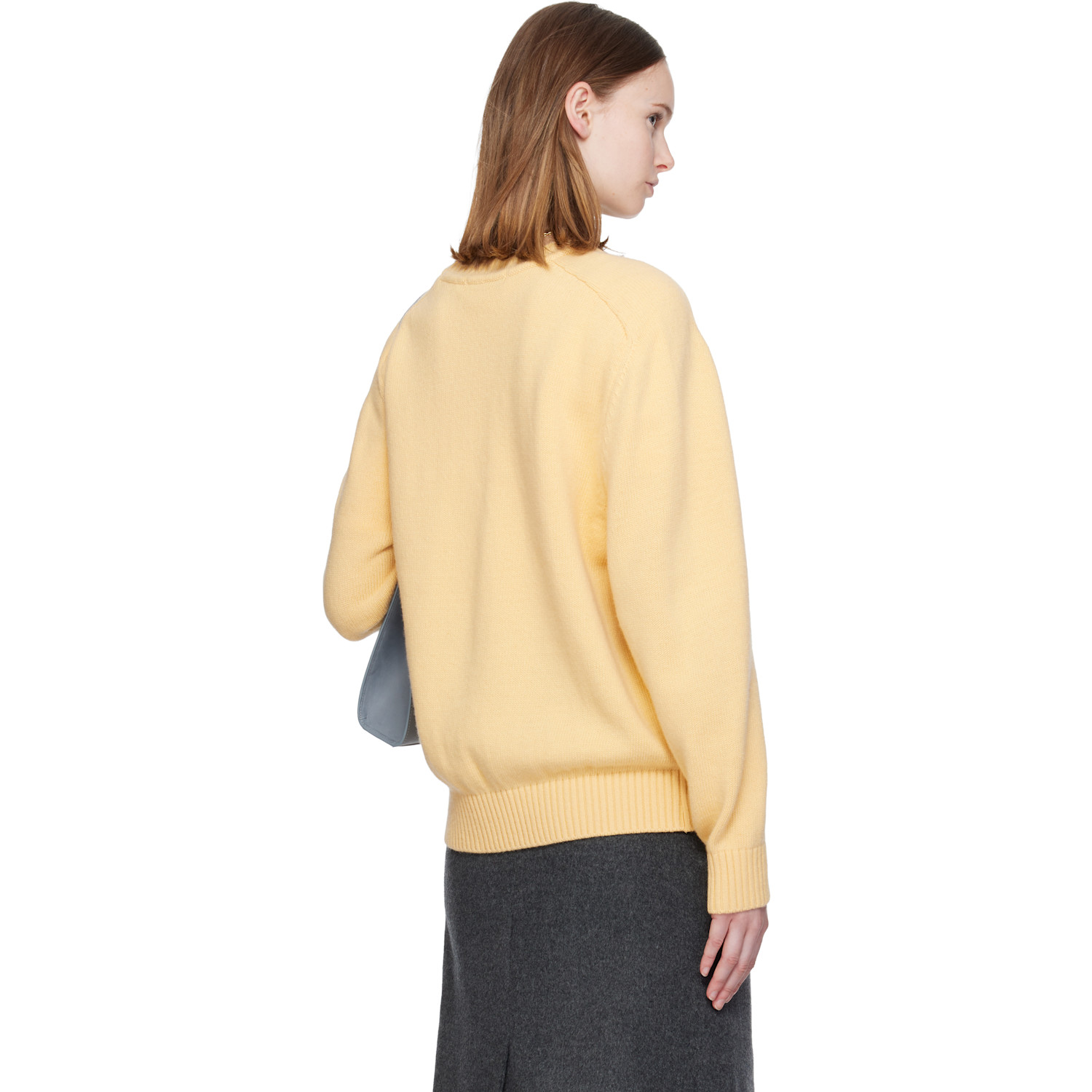 Nothing Written Yellow Jude Round Sweater 