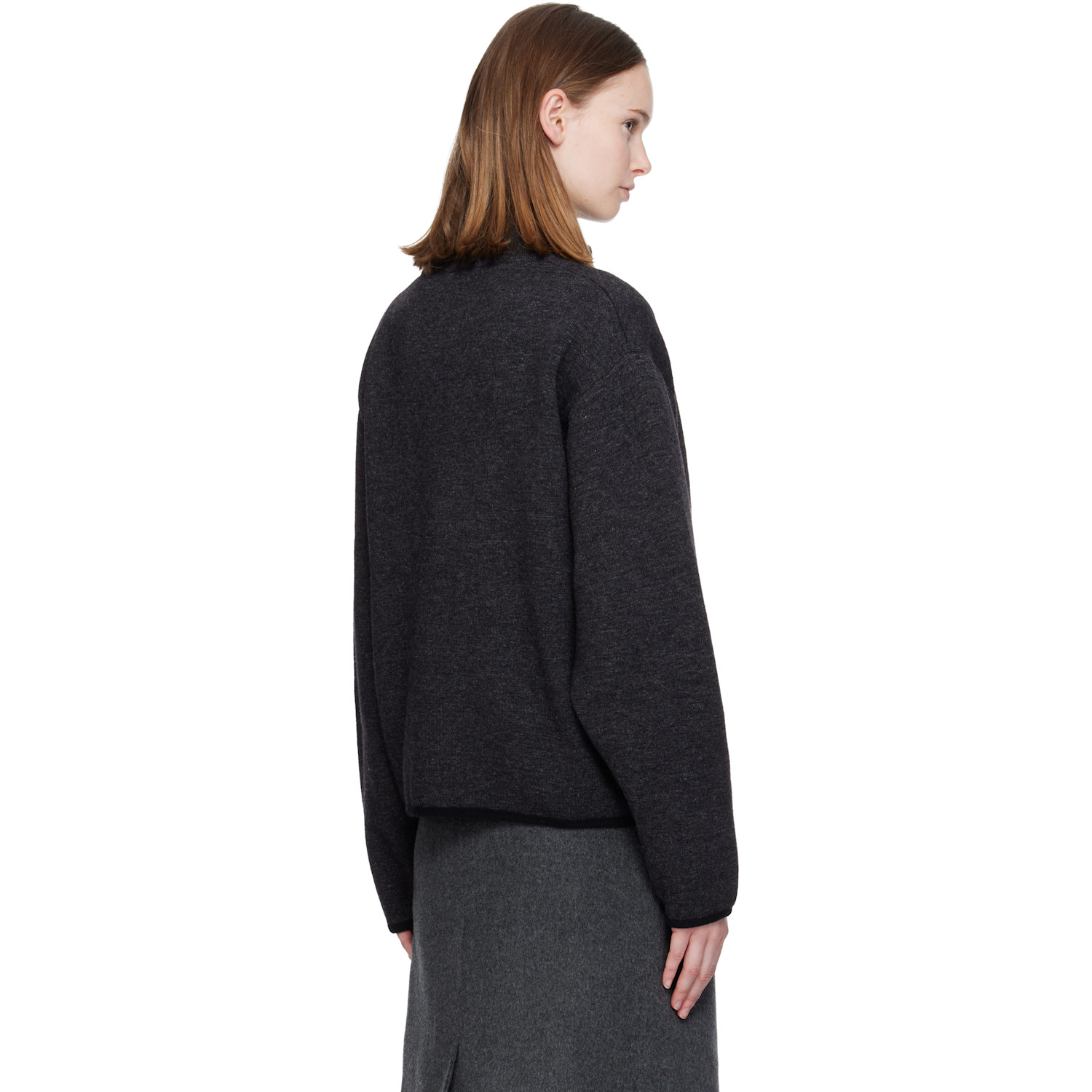  Nothing Written Gray Dicky Zip-up Sweater 