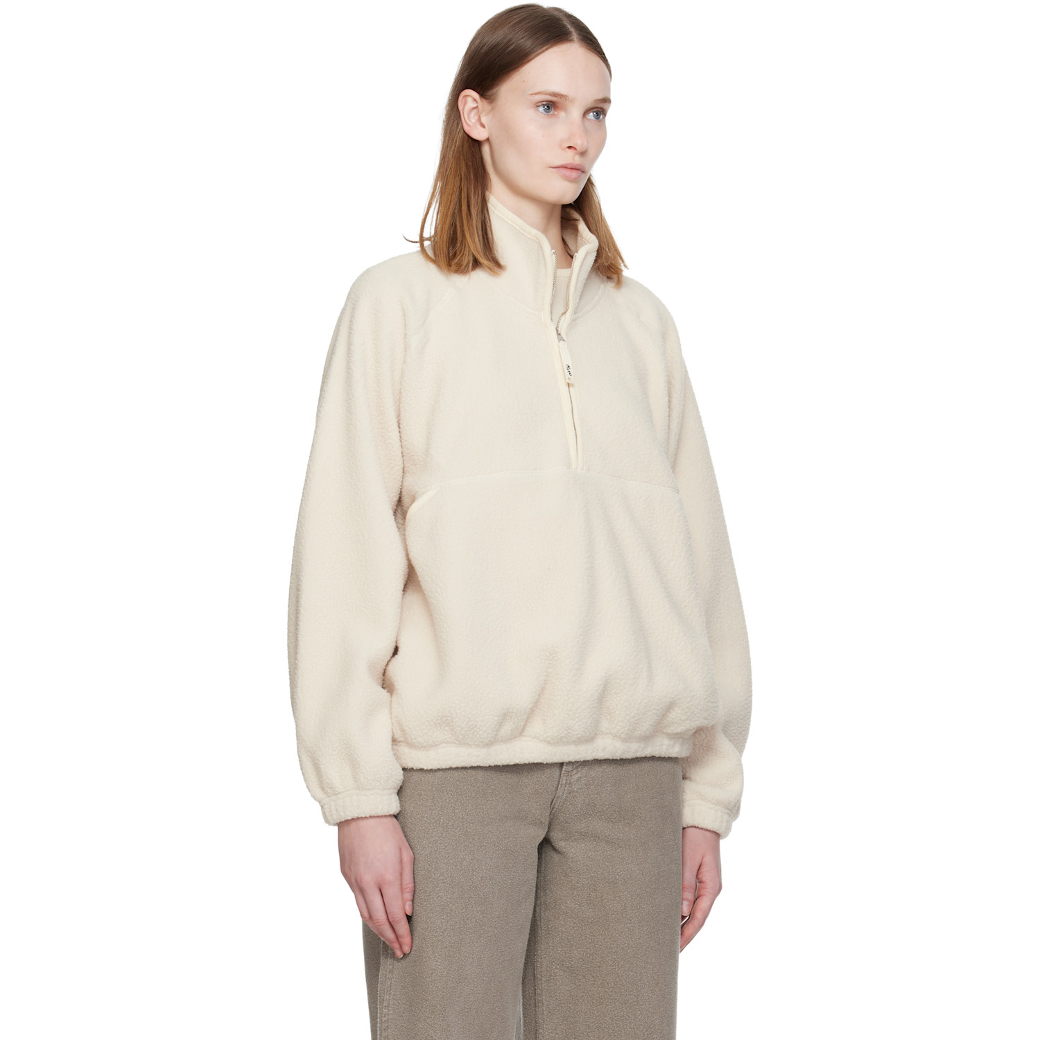  Nothing Written Off-white Woolly Fleece Sweater 