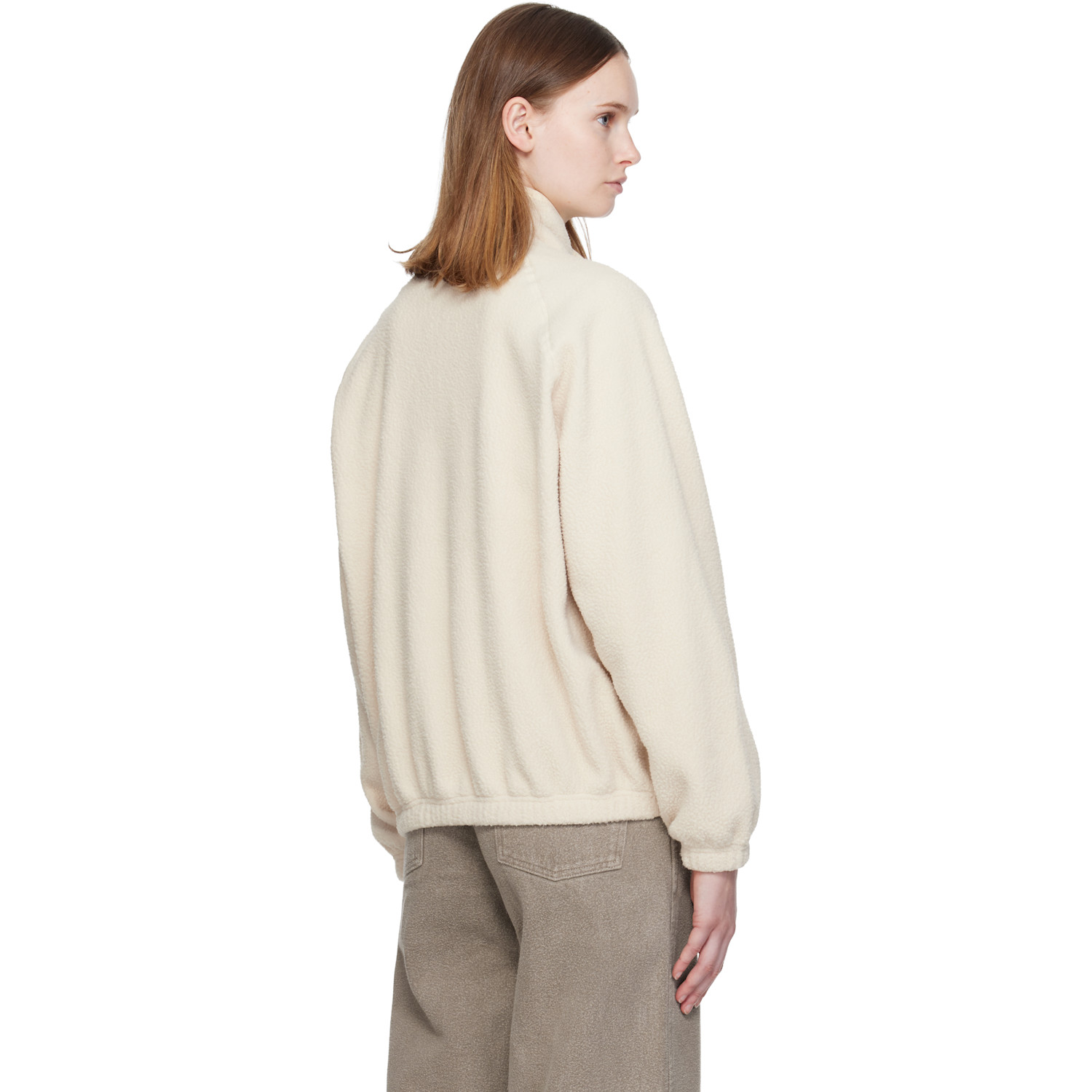  Nothing Written Off-white Woolly Fleece Sweater 