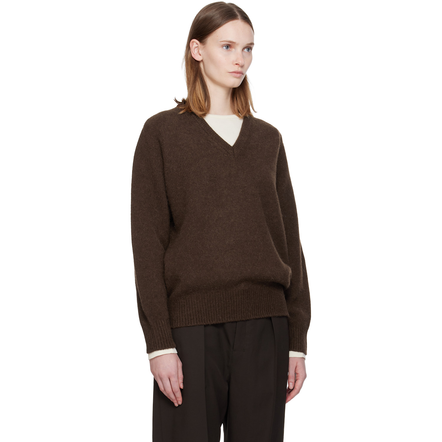  Nothing Written Brown Pound Alpaca Sweater 