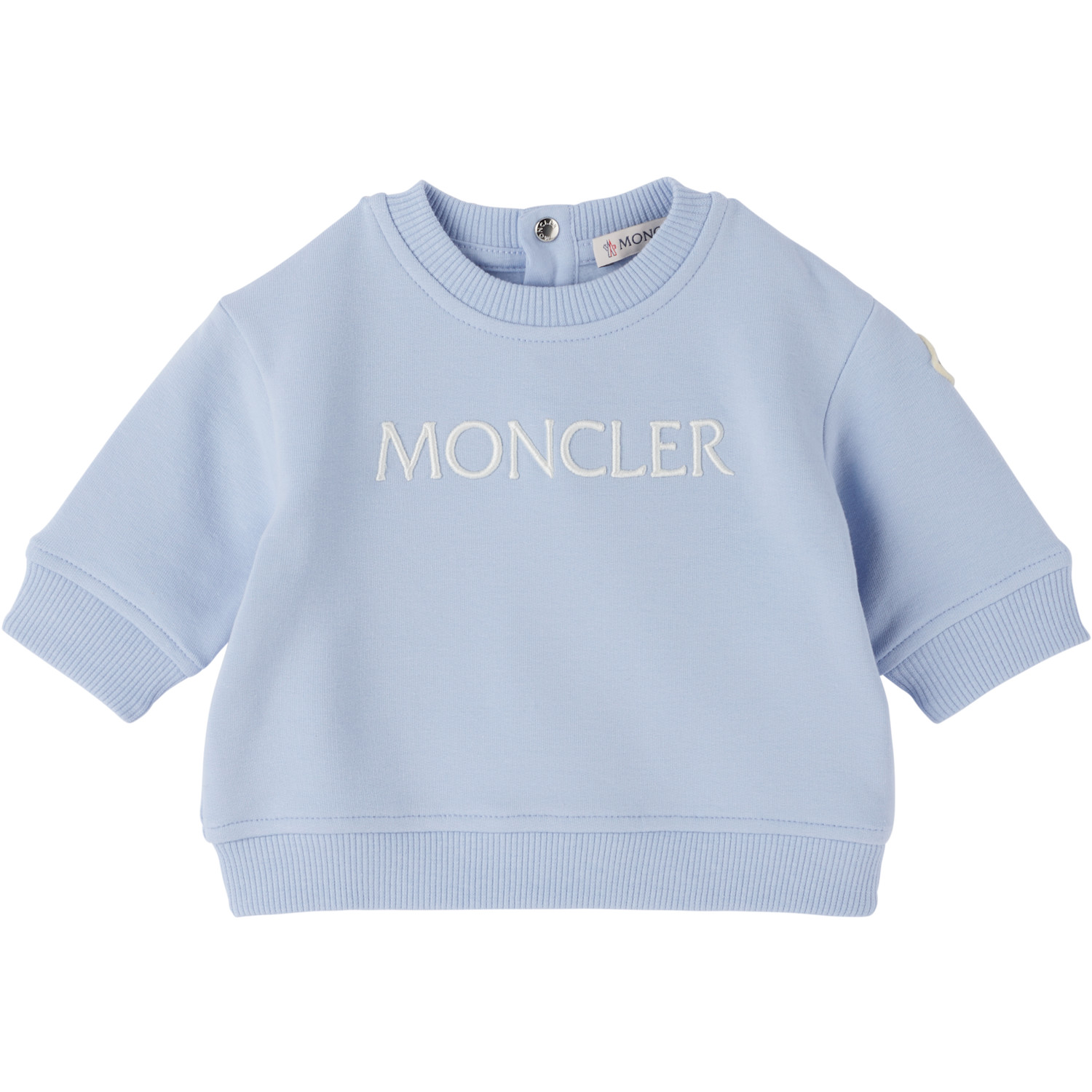  Moncler Enfant Baby Blue Embroidered Sweatsuit 