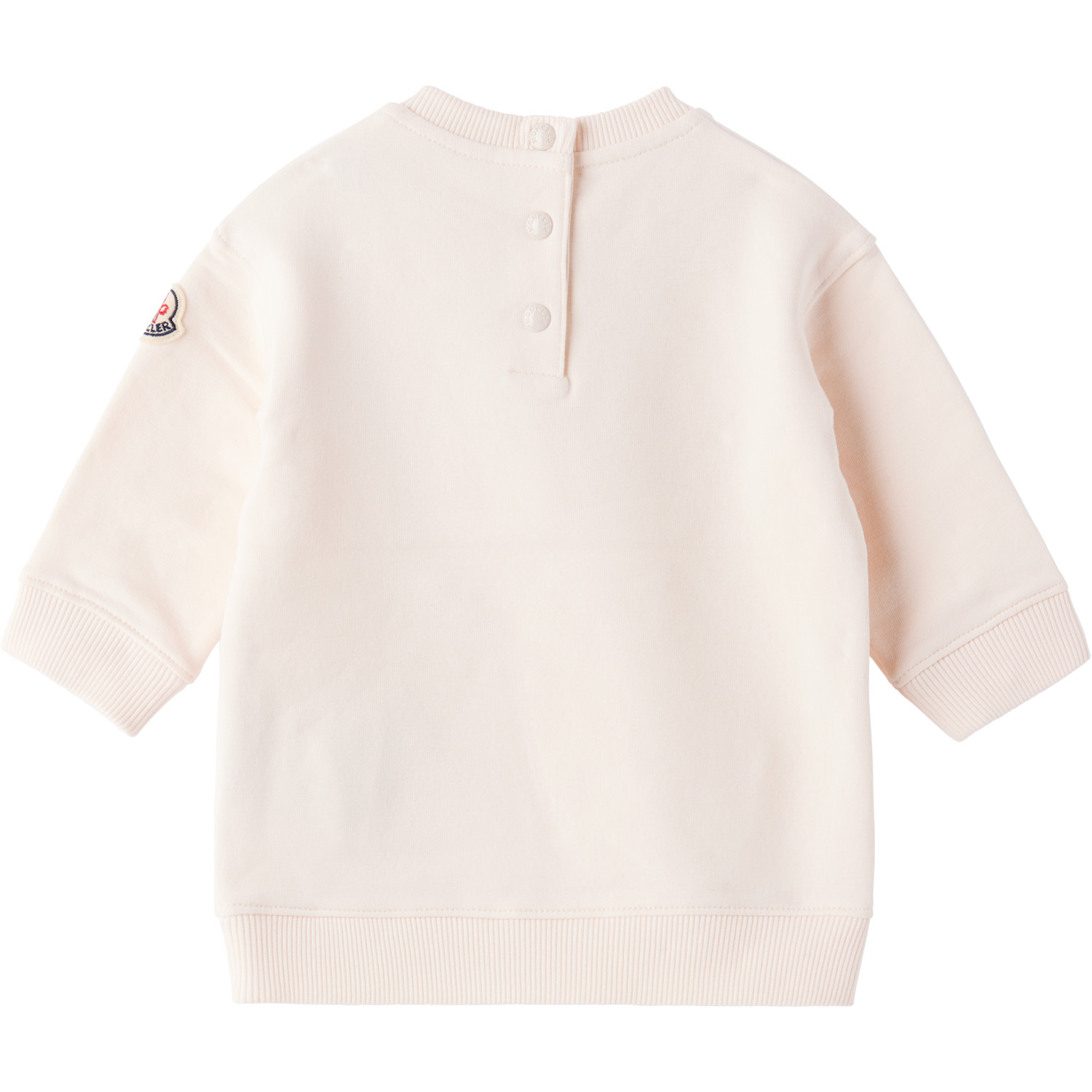  Moncler Enfant Baby Pink Crewneck Sweatshirt Dress 