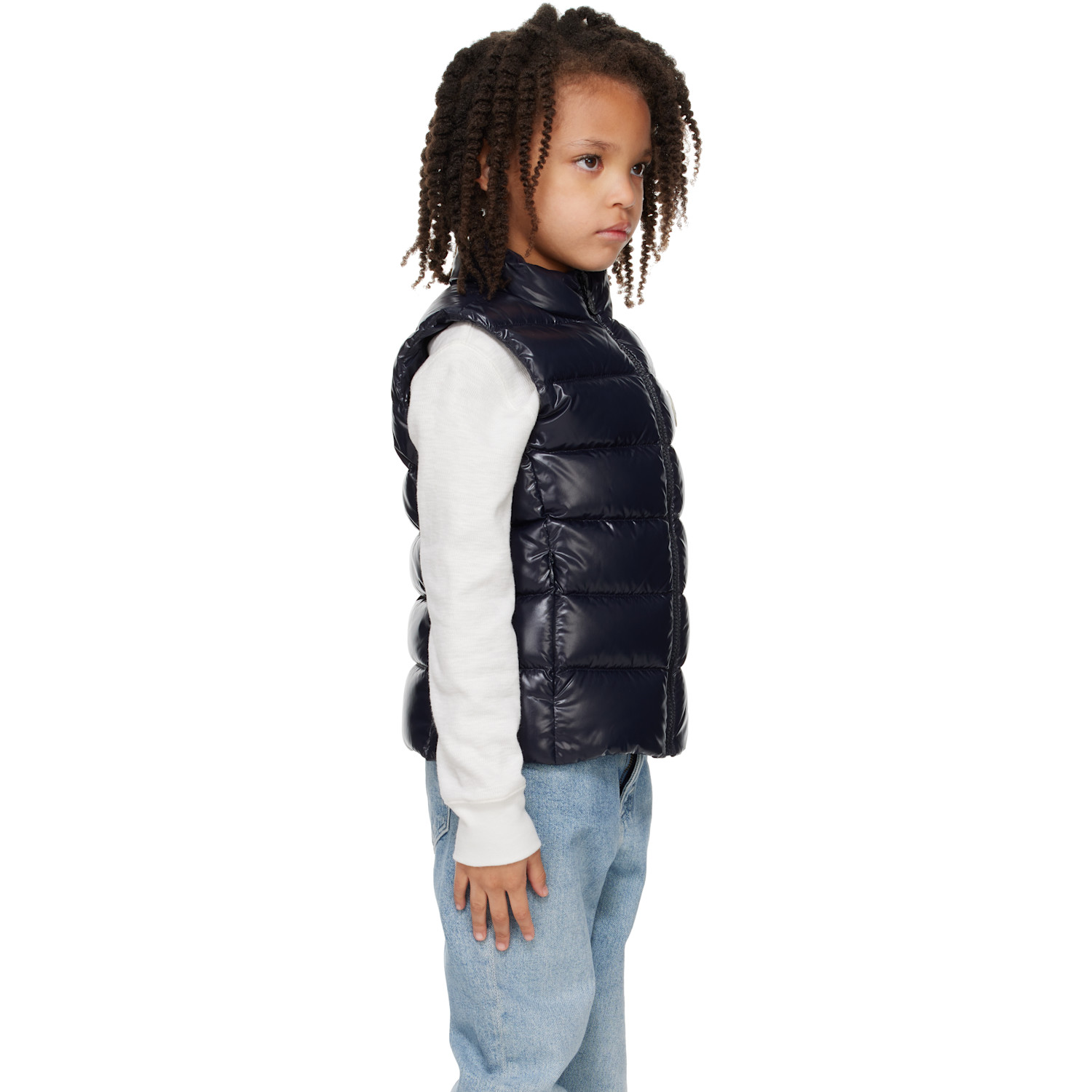  Moncler Enfant Big Kids Navy Ghany Down Vest 