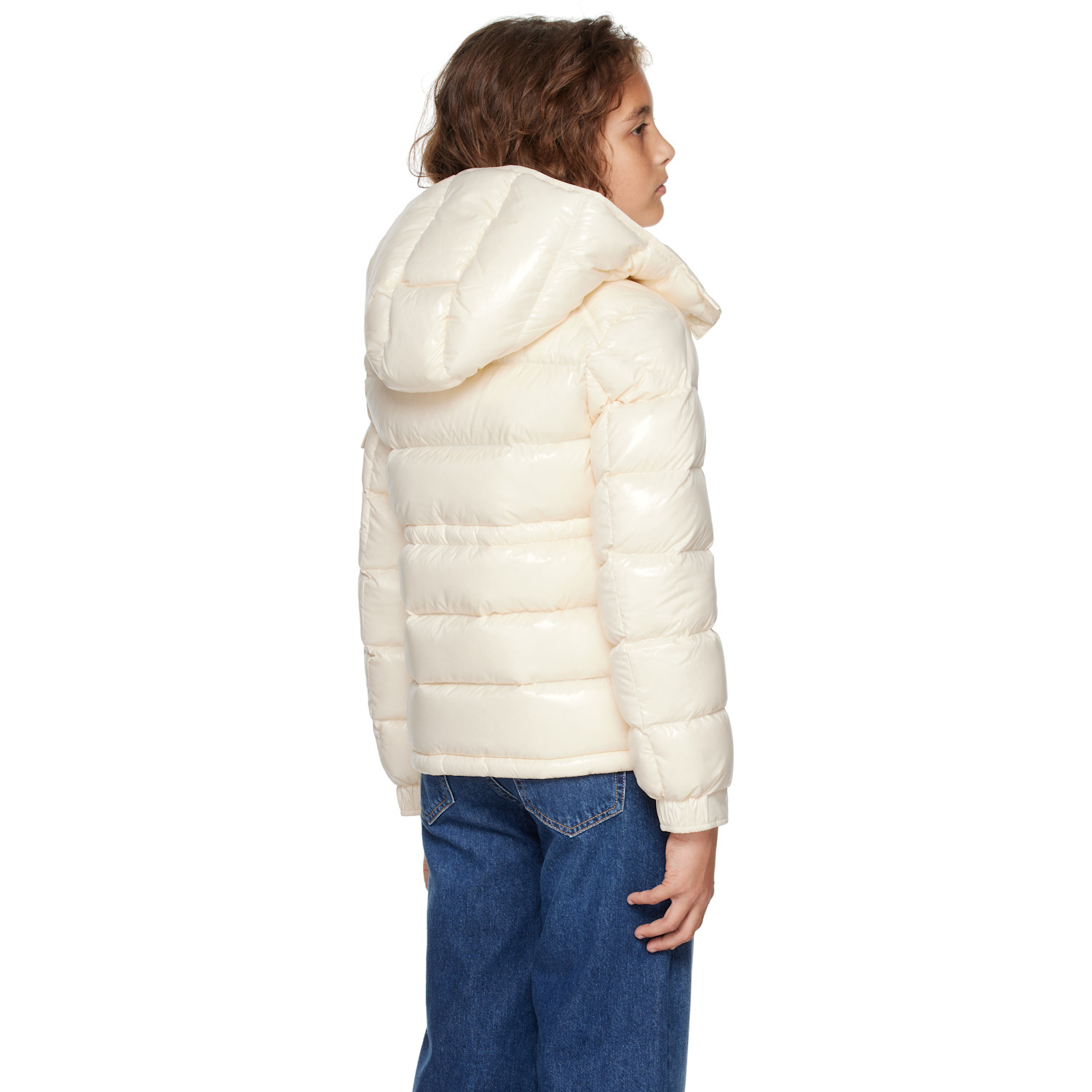  Moncler Enfant Big Kids Off-white Maire Hooded Down Jacket 