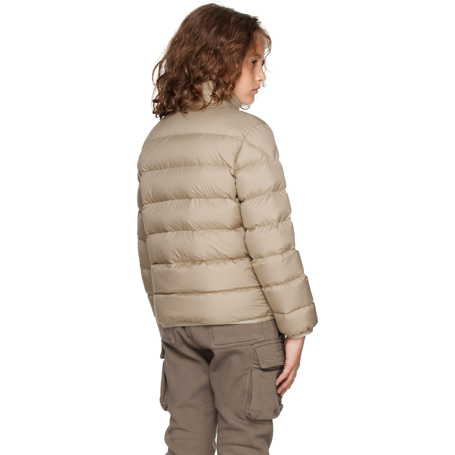  Moncler Enfant Big Kids Beige Bajan Down Jacket 