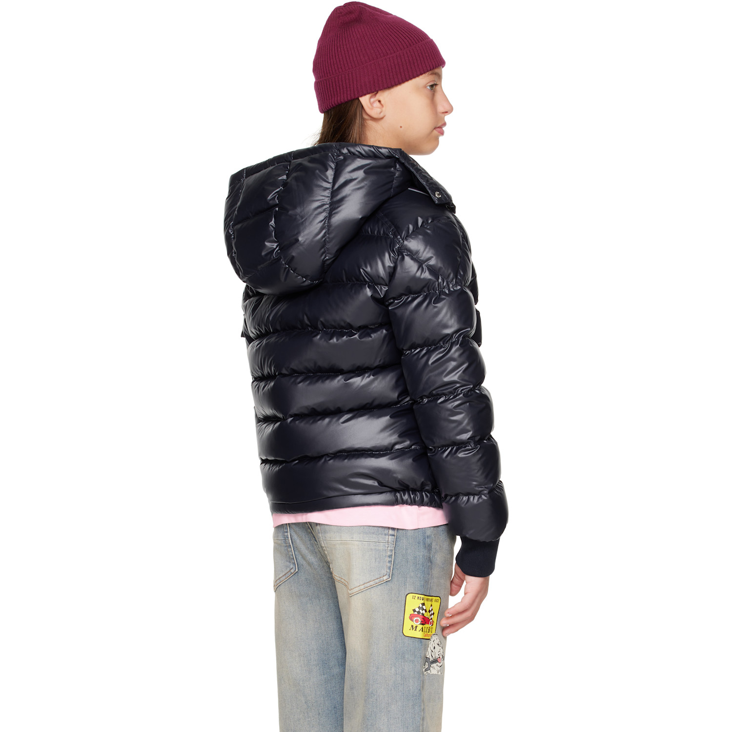  Moncler Enfant Big Kids Navy Manaem Down Jacket 
