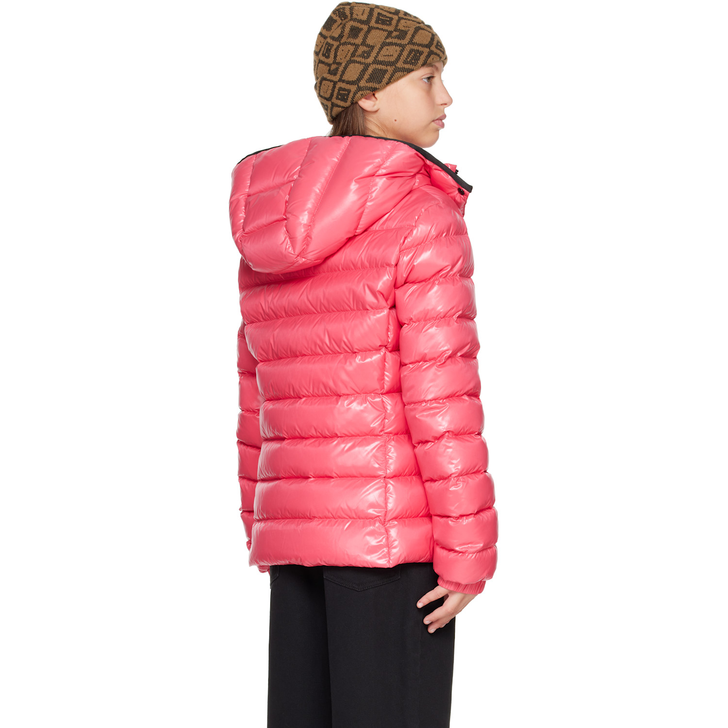  Moncler Enfant Big Kids Pink Bady Hooded Down Jacket 