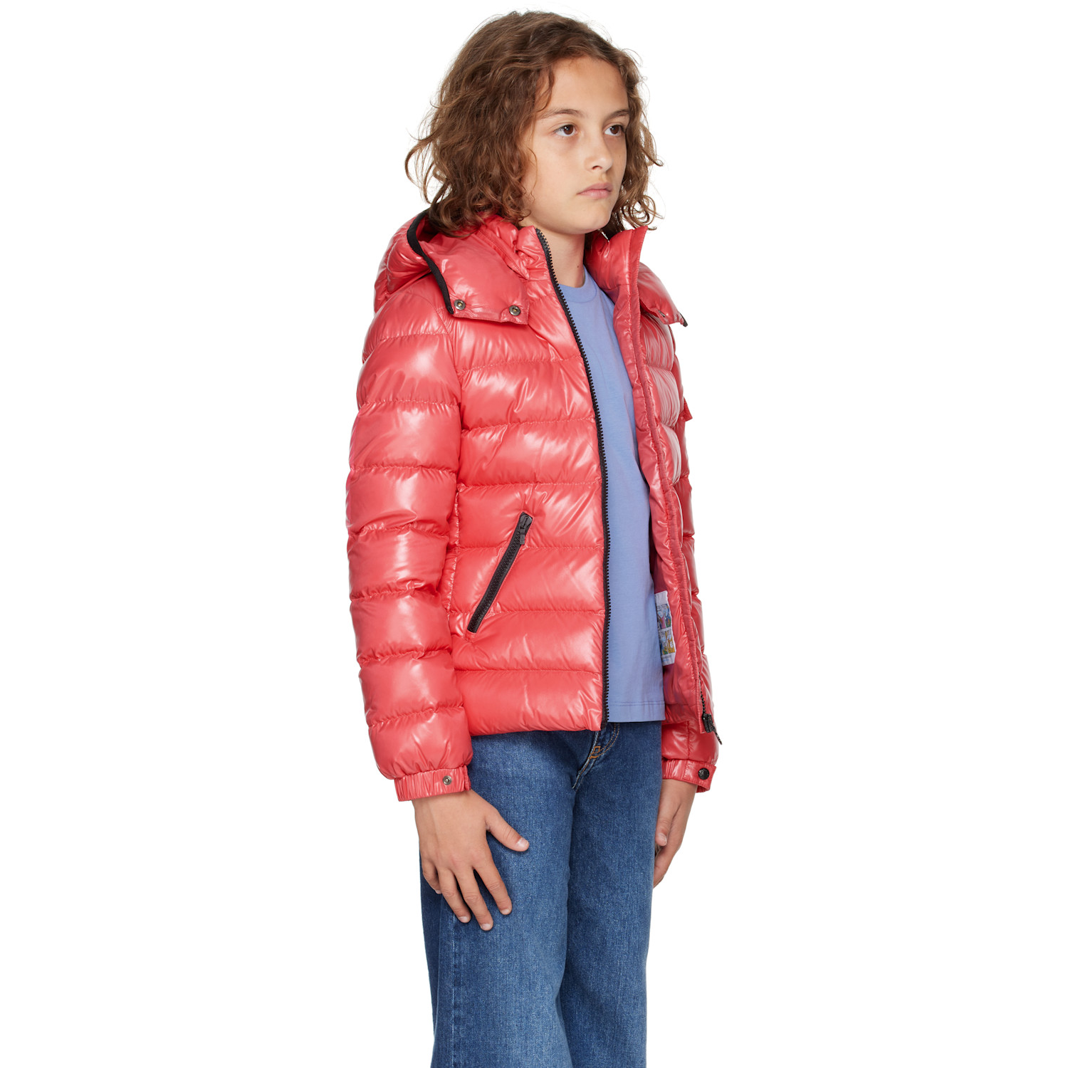  Moncler Enfant Big Kids Pink Small Bady Down Jacket 