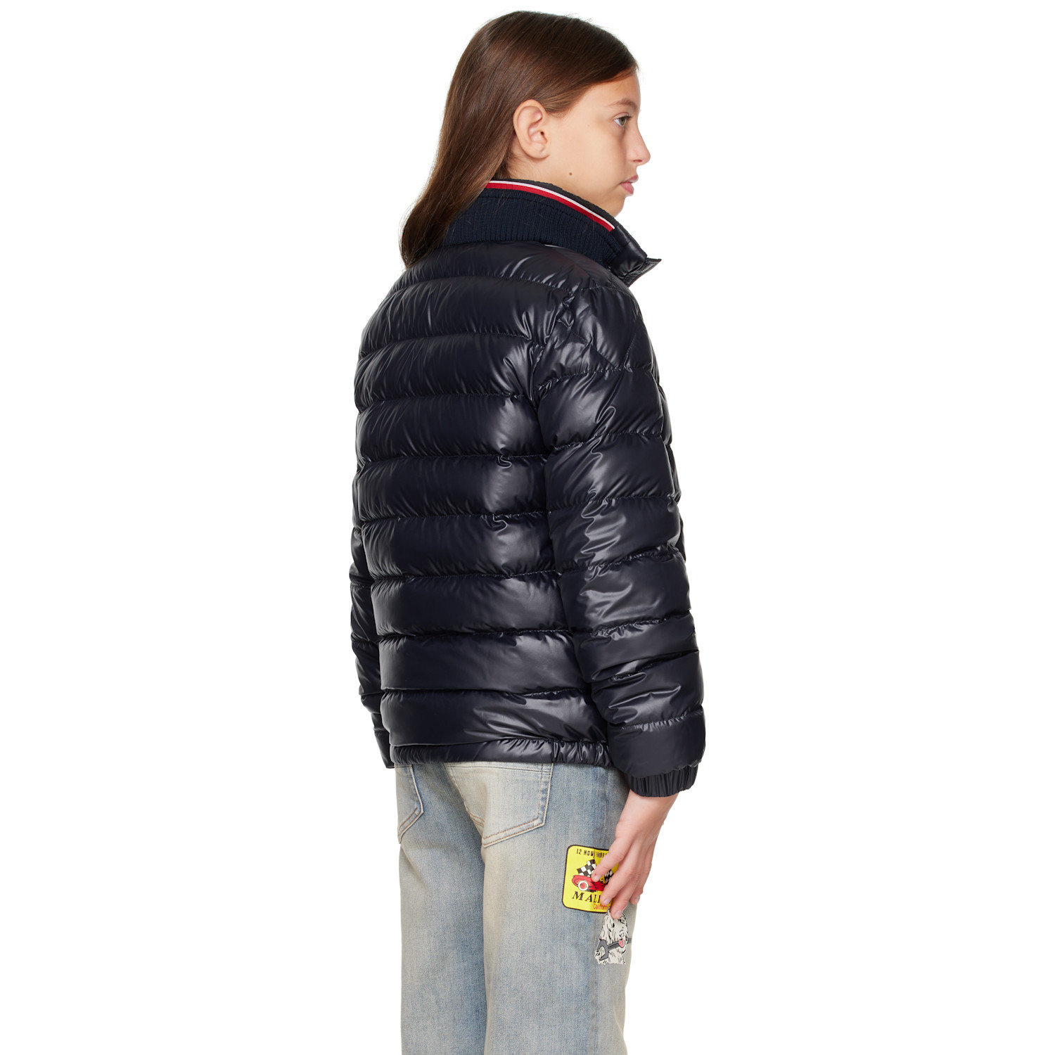  Moncler Enfant Big Kids Navy Brendann Hooded Down Jacket 