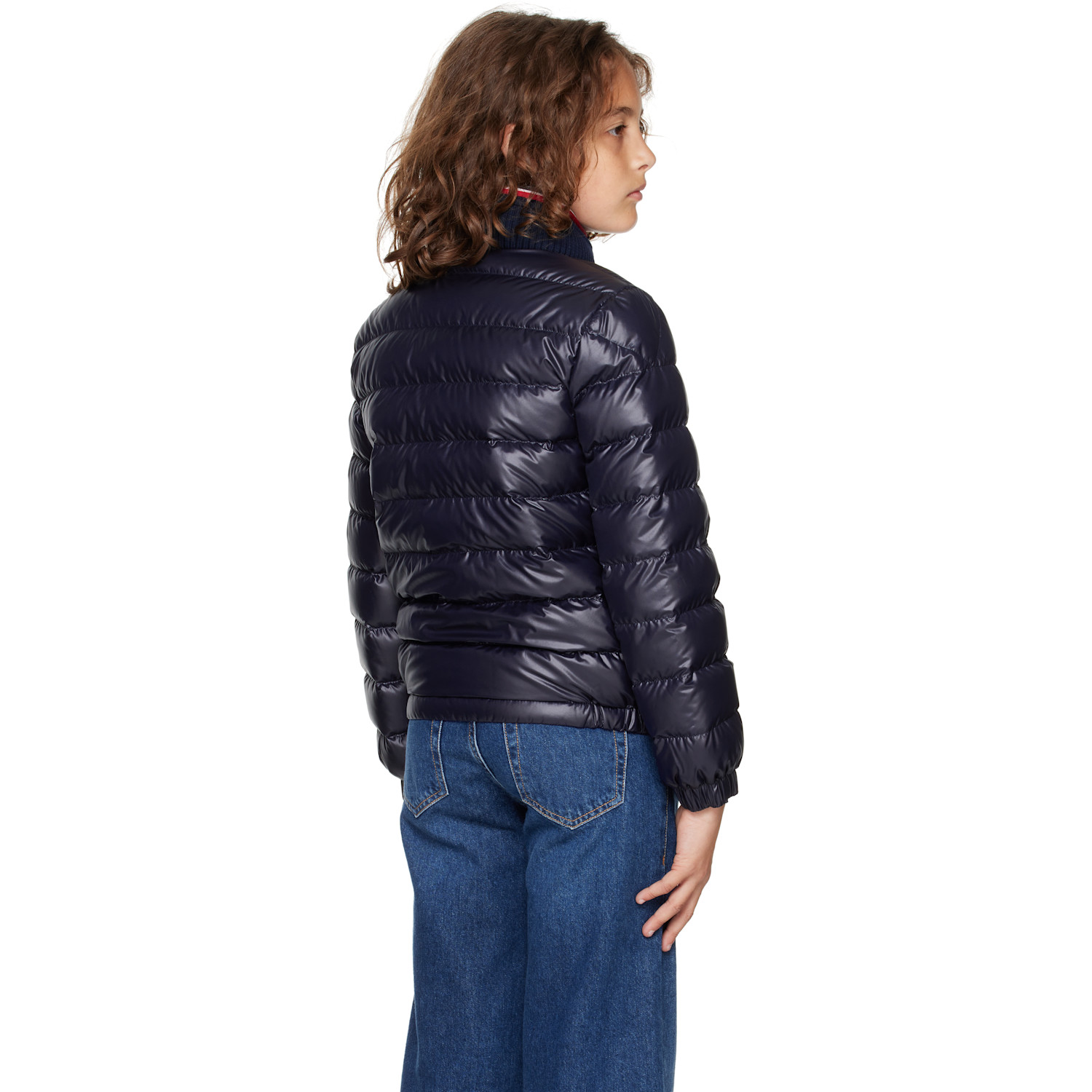  Moncler Enfant Big Kids Navy Brendann Down Jacket 