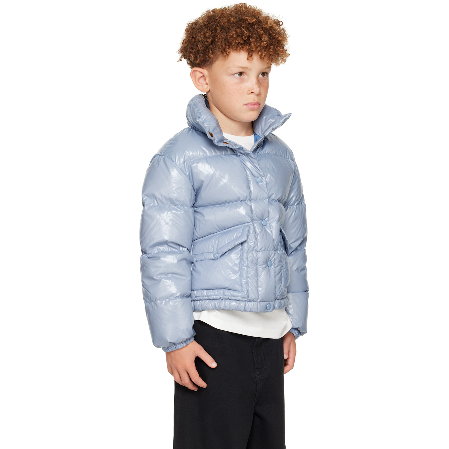  Moncler Enfant Big Kids Blue Puivert Down Jacket 