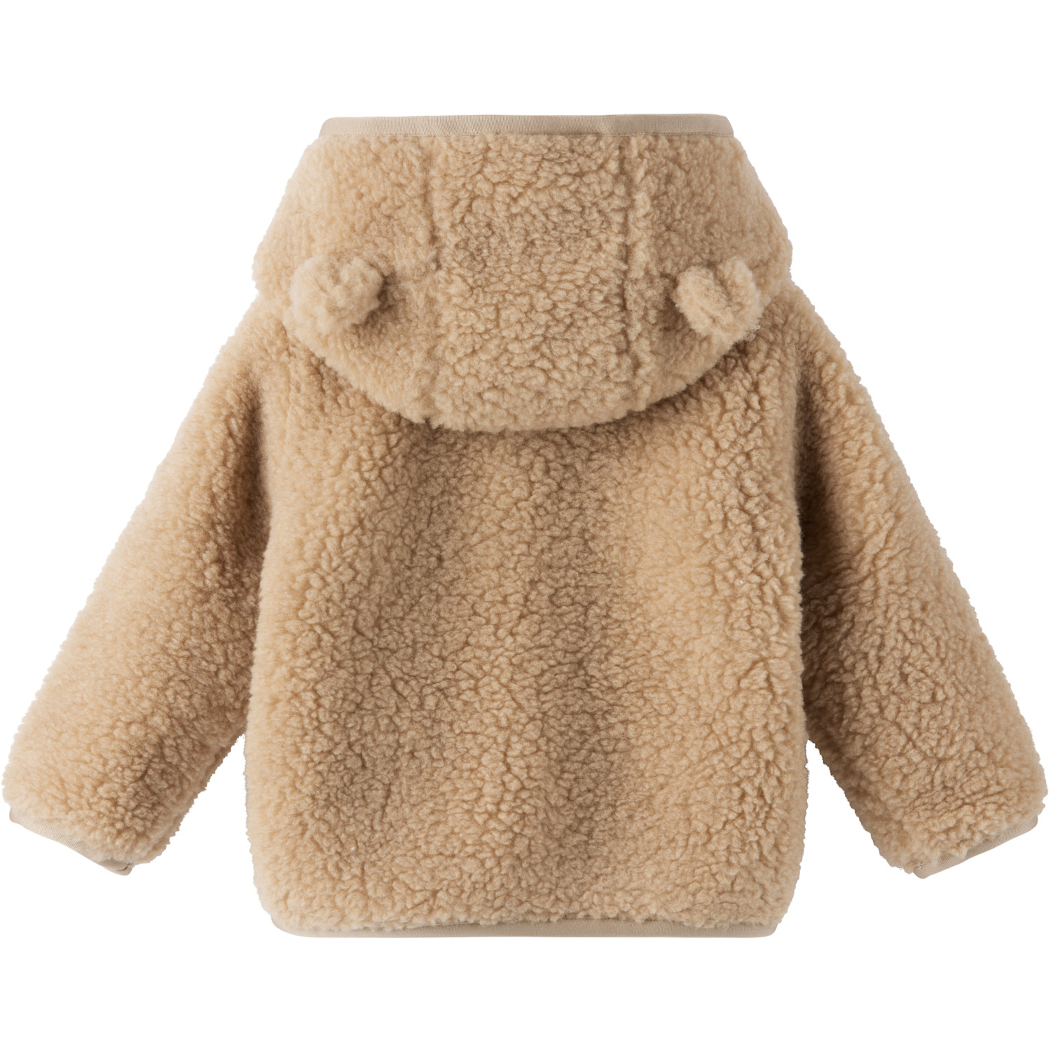  Moncler Enfant Baby Beige Teddy Zip-up Hoodie 