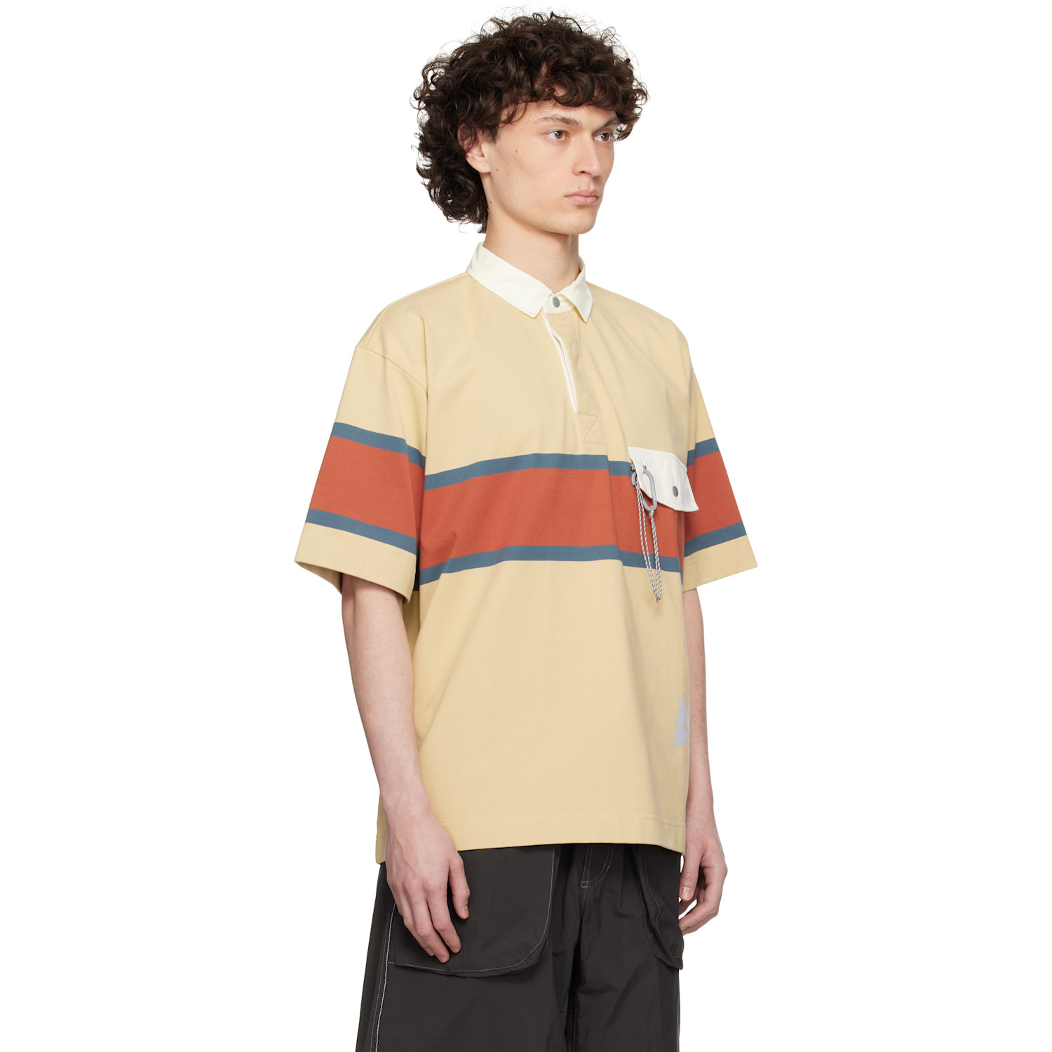  And Wander Yellow Gramicci Edition Tech Rugby Polo 