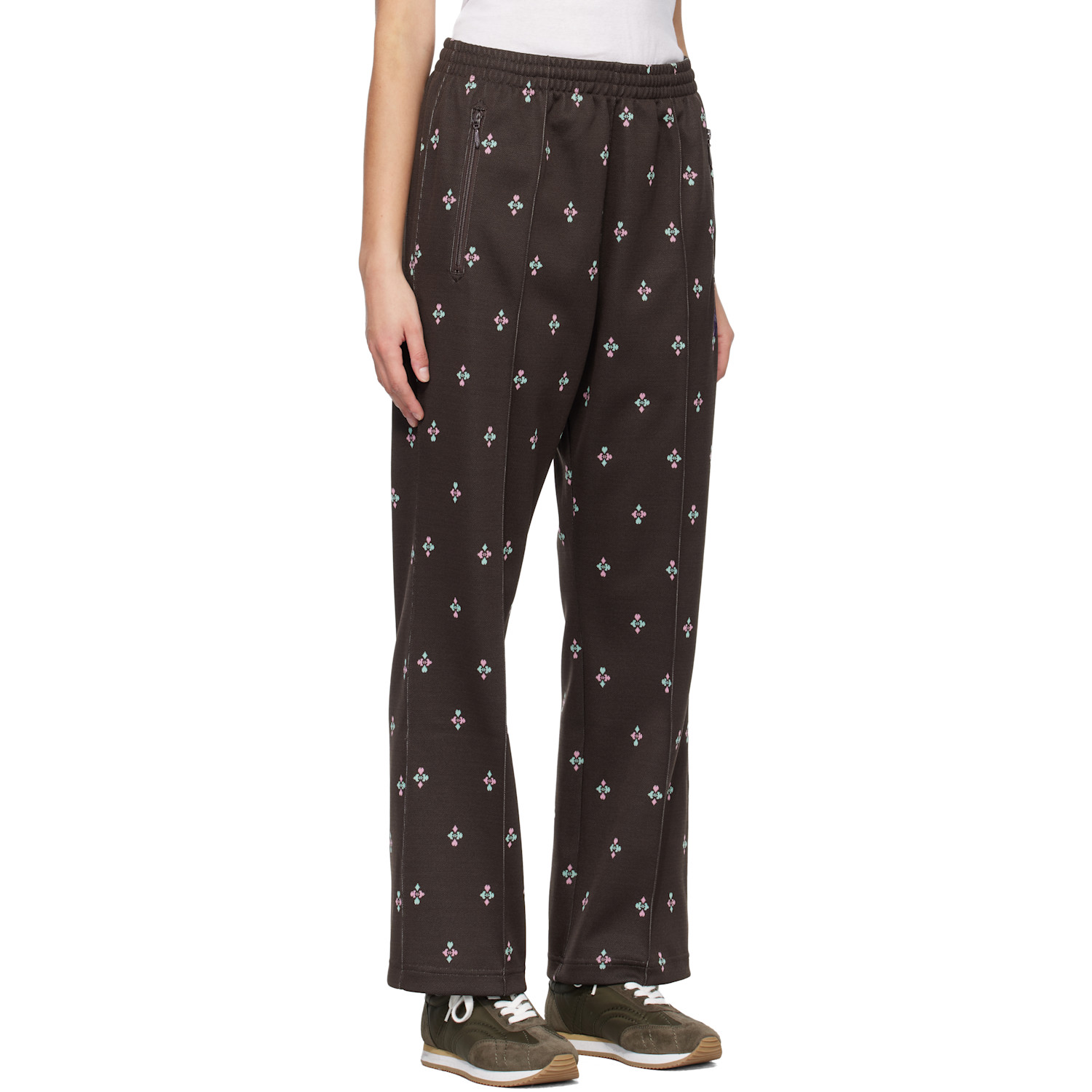  Needles Brown Poly Jacquard Lounge Pants 