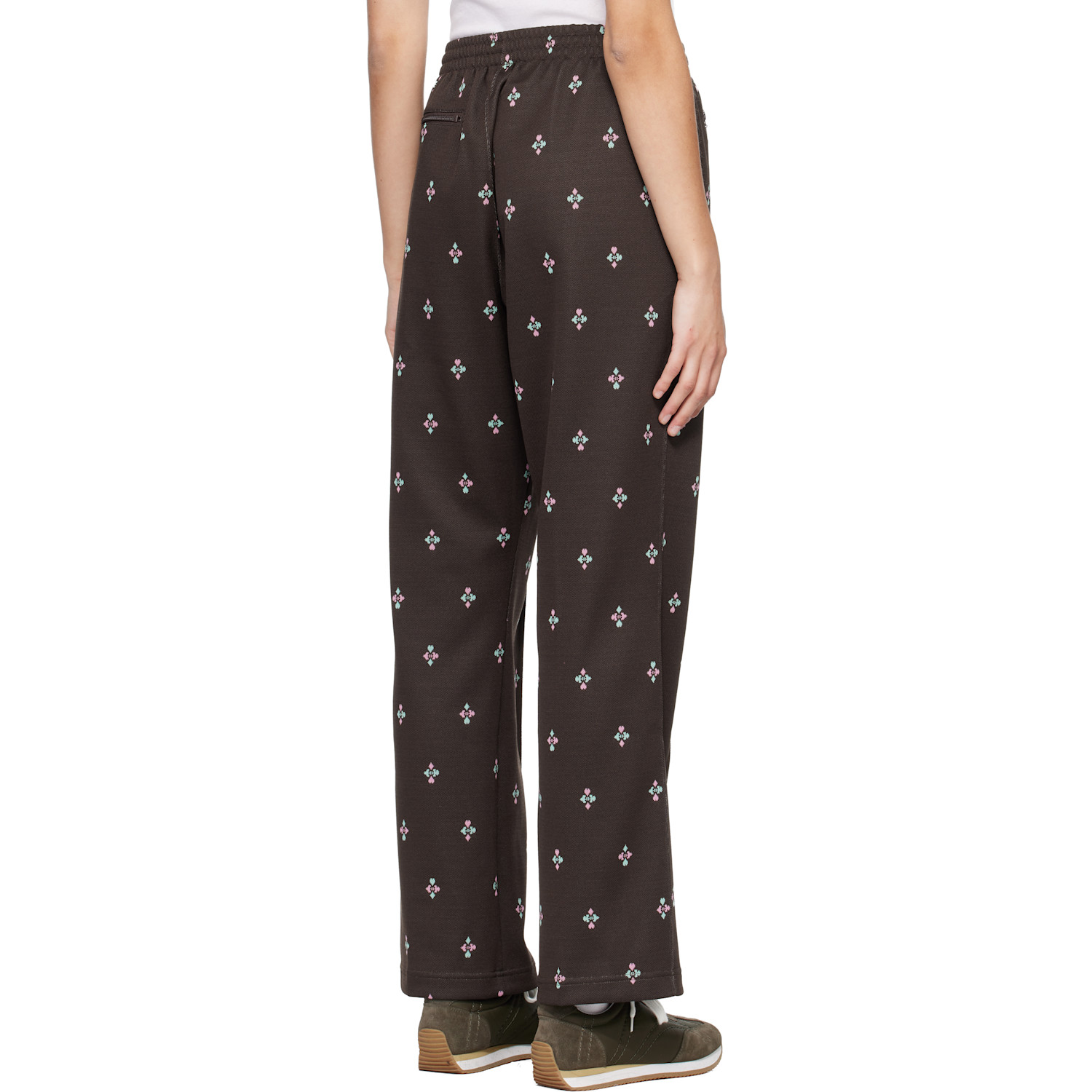  Needles Brown Poly Jacquard Lounge Pants 
