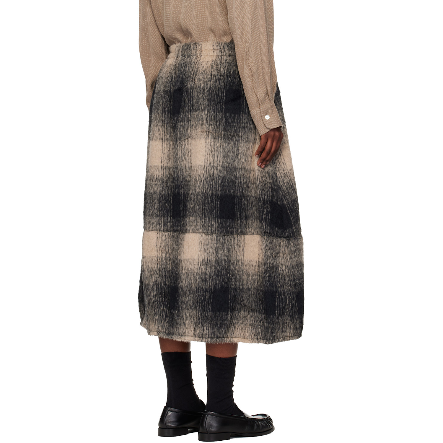 Needles Gray Balloon Midi Skirt 