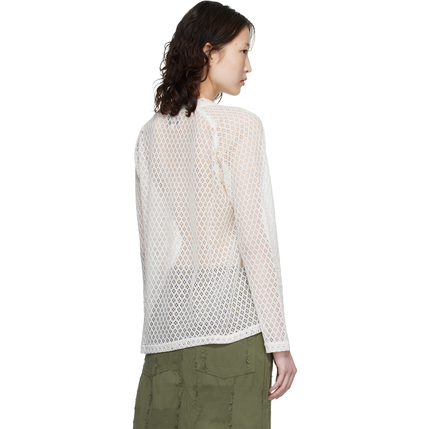  Needles Off-white L/s V-neck Sweater 