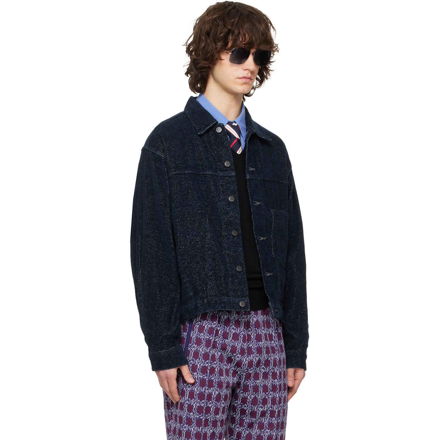 Needles Navy Darts Bottom Jacket 