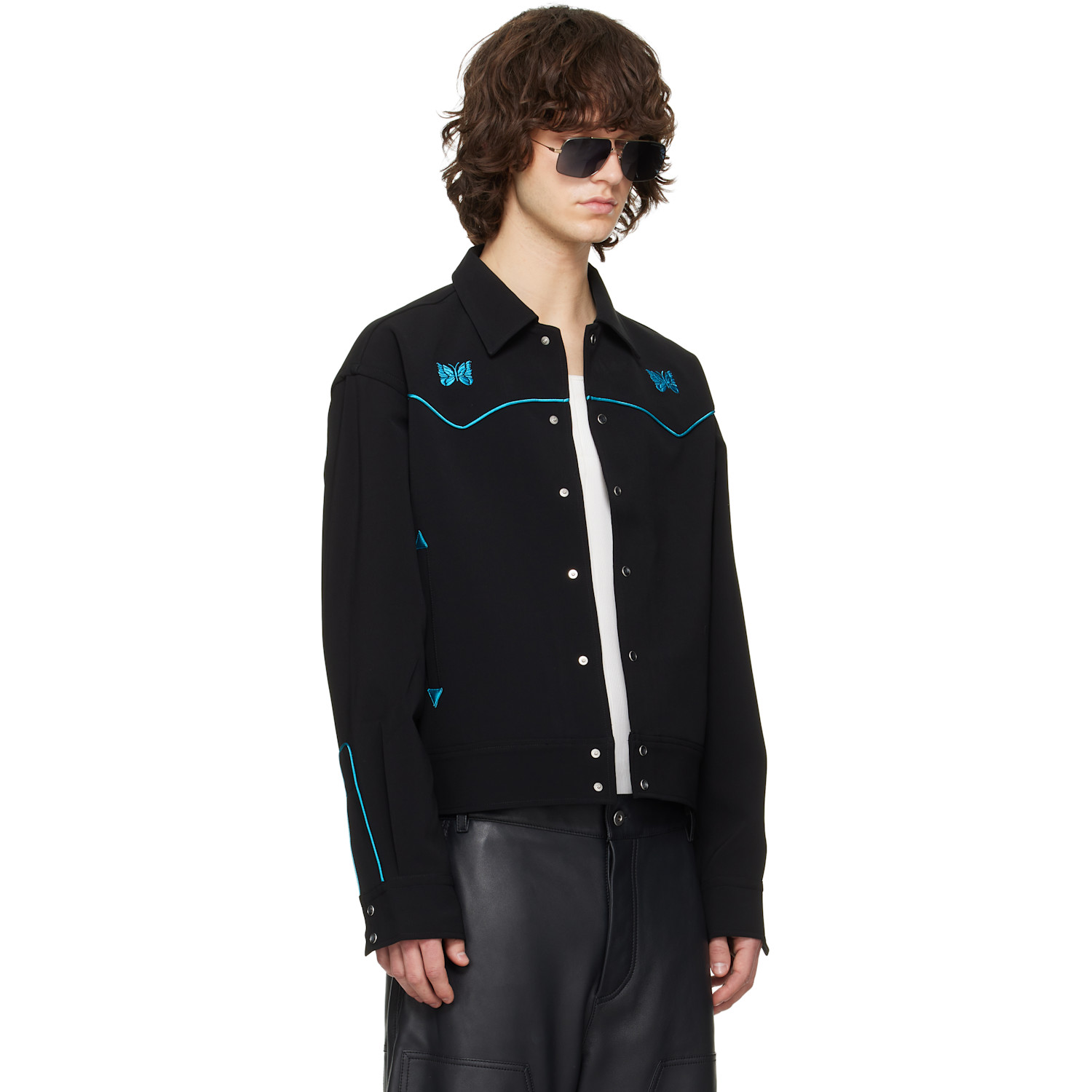  Needles Black Piping Cowboy Jacket 