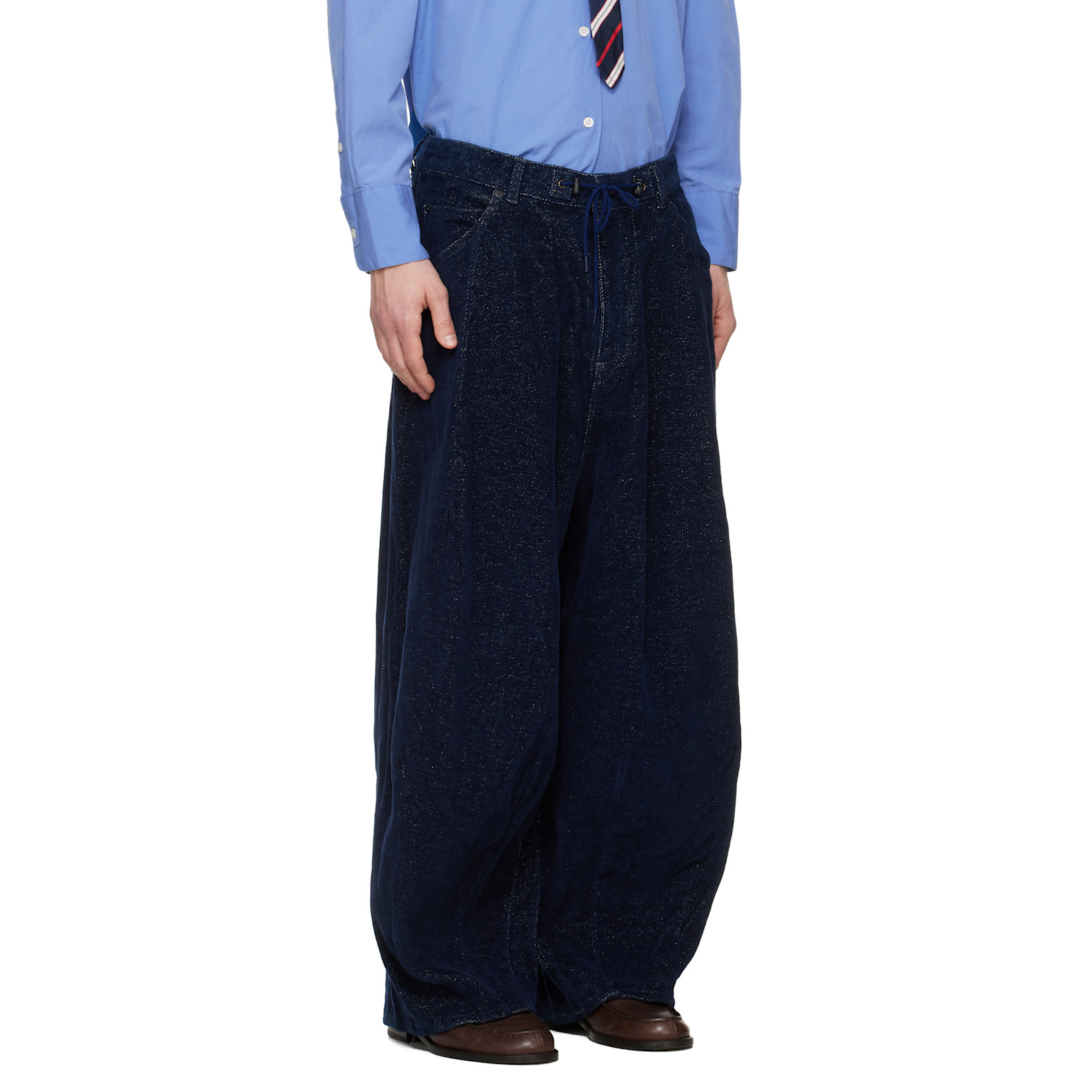  Needles Navy H.d. Trousers 