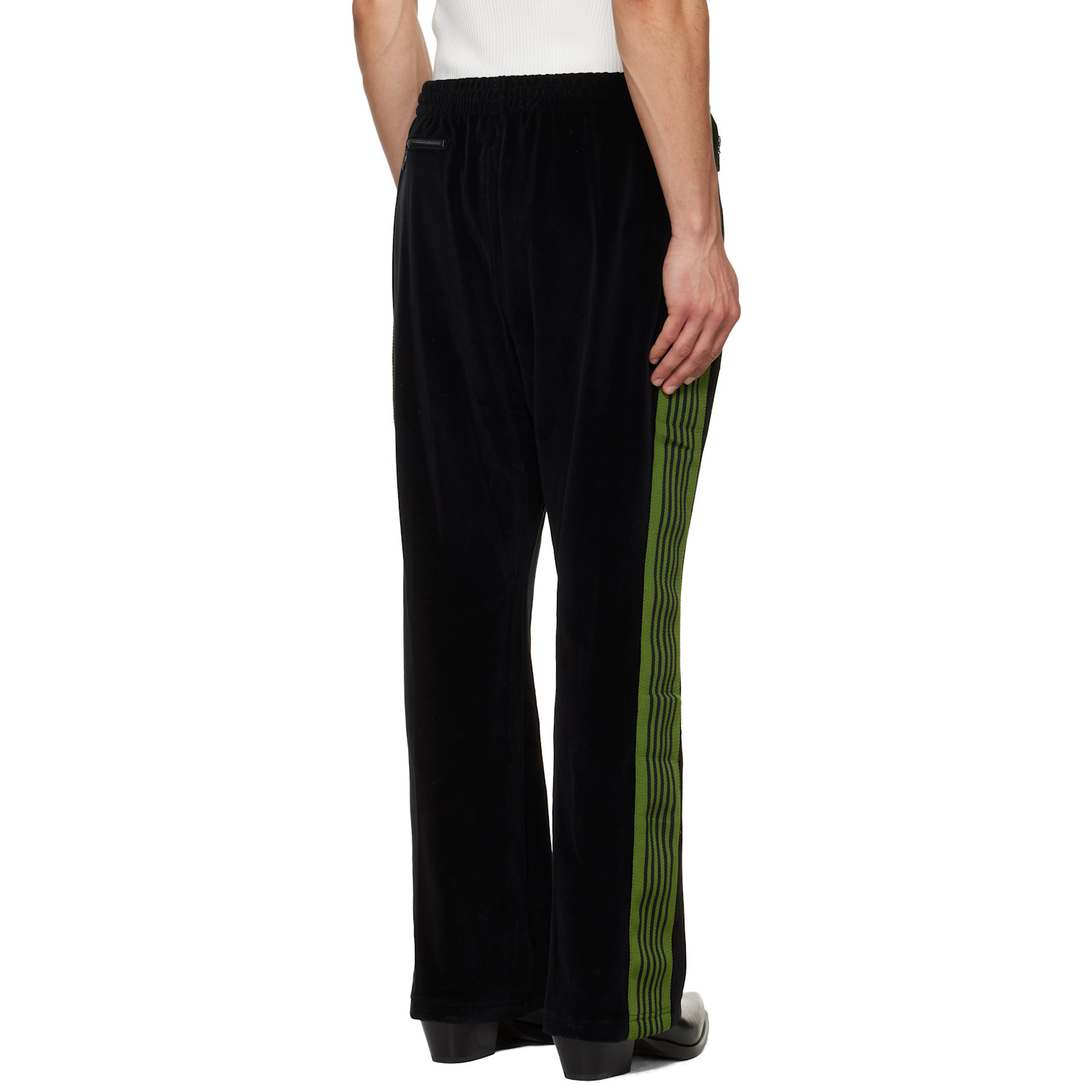  Needles Black Boot-cut Track Pants 