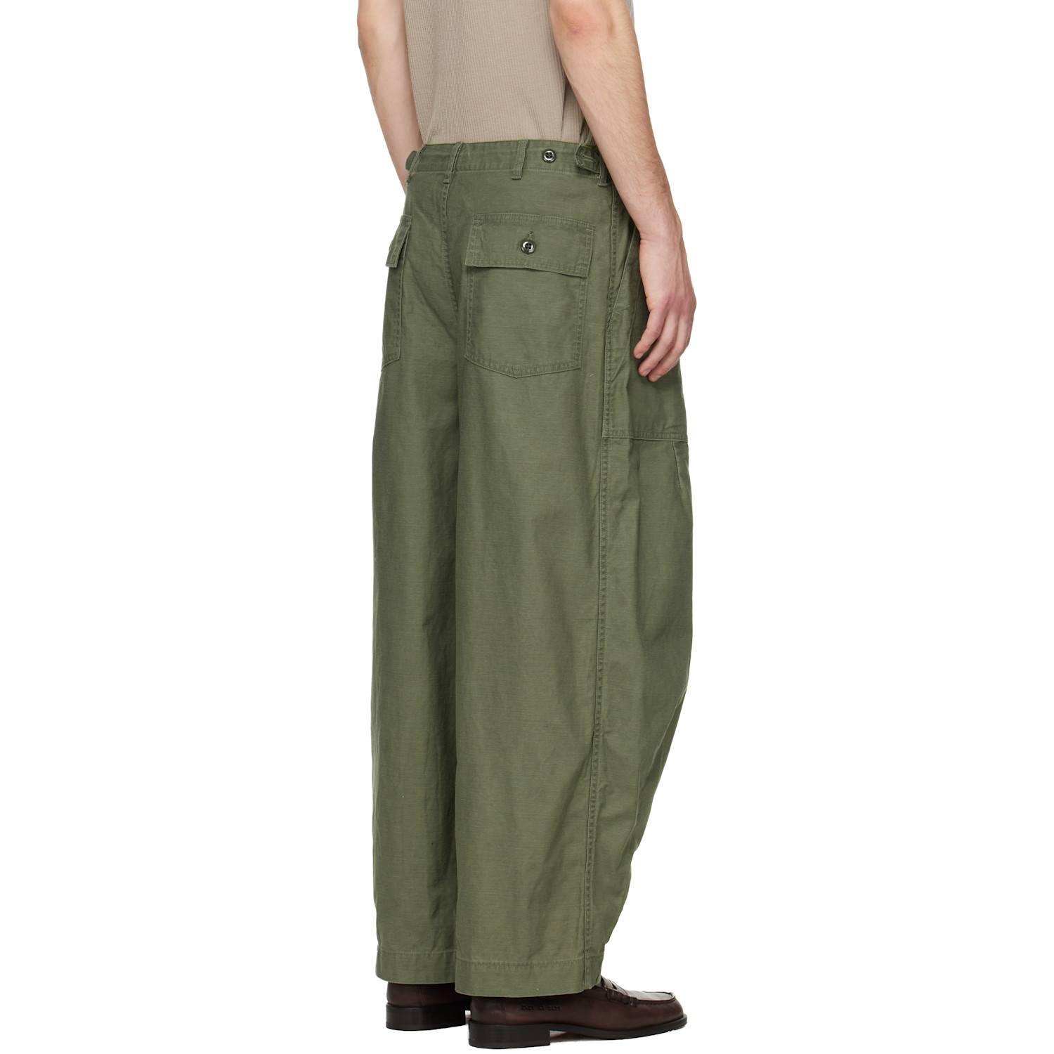  Needles Khaki H.d. Fatigue Trousers 