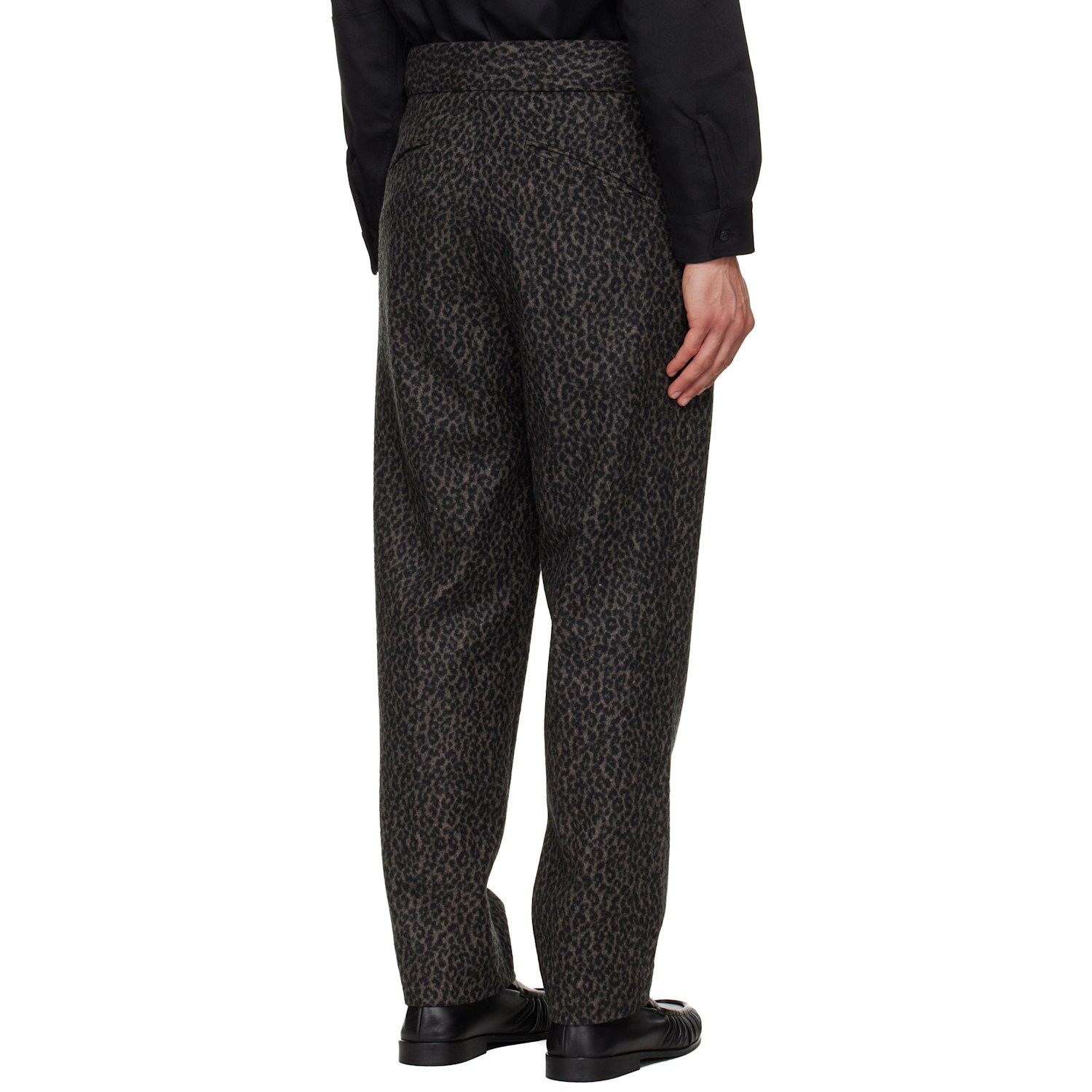 Needles Gray Side Tab Tucked Trousers 