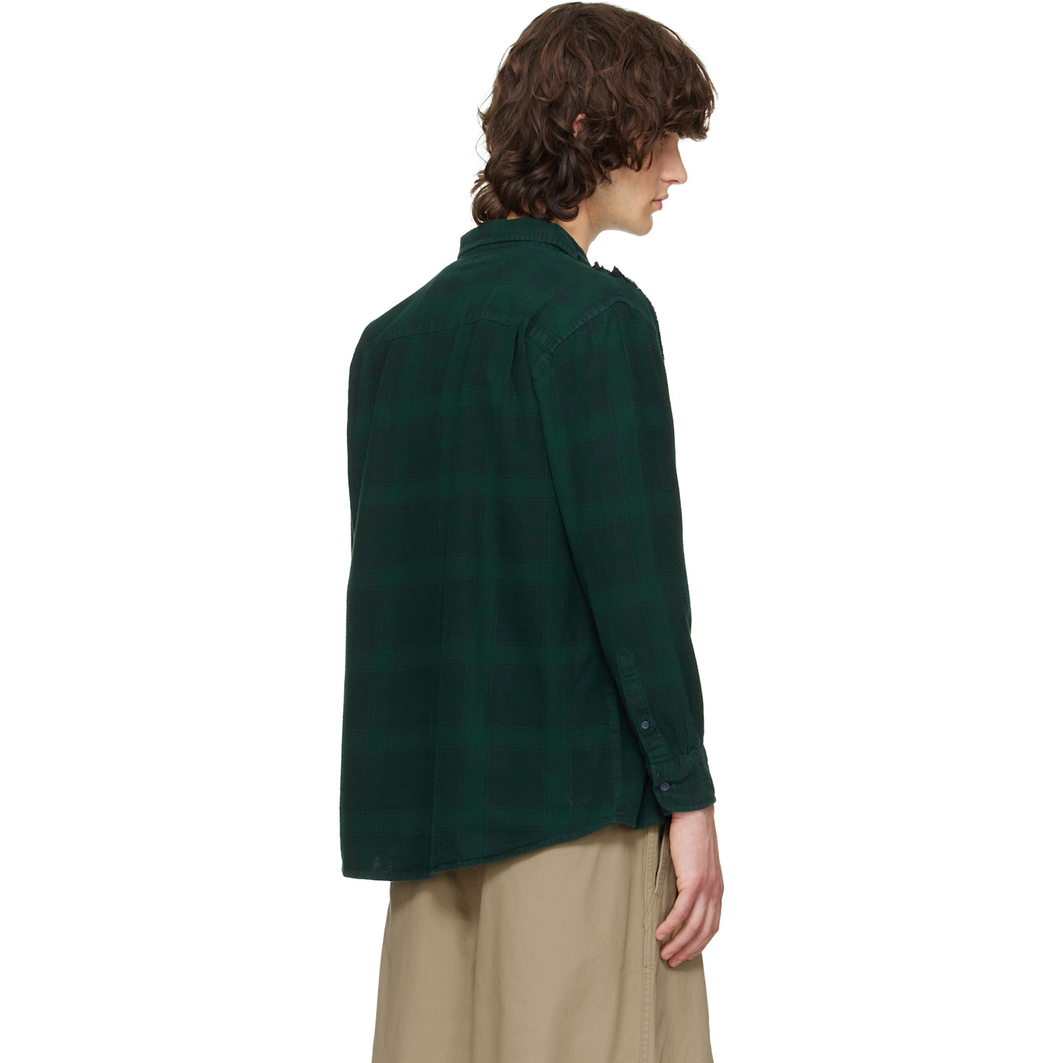  Needles Green Flannel Ribbon Shirt 