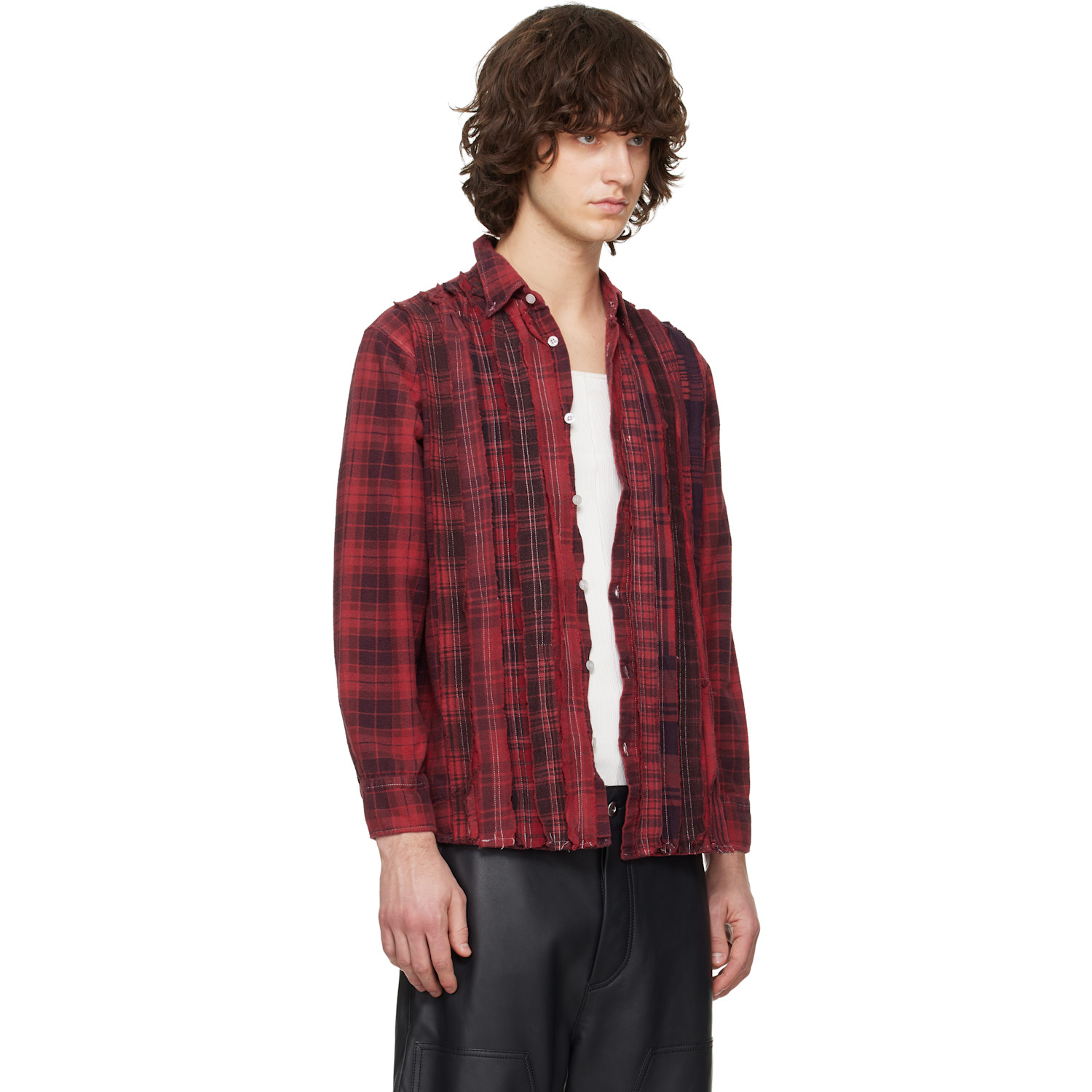 Needles Red Flannel Ribbon Shirt 