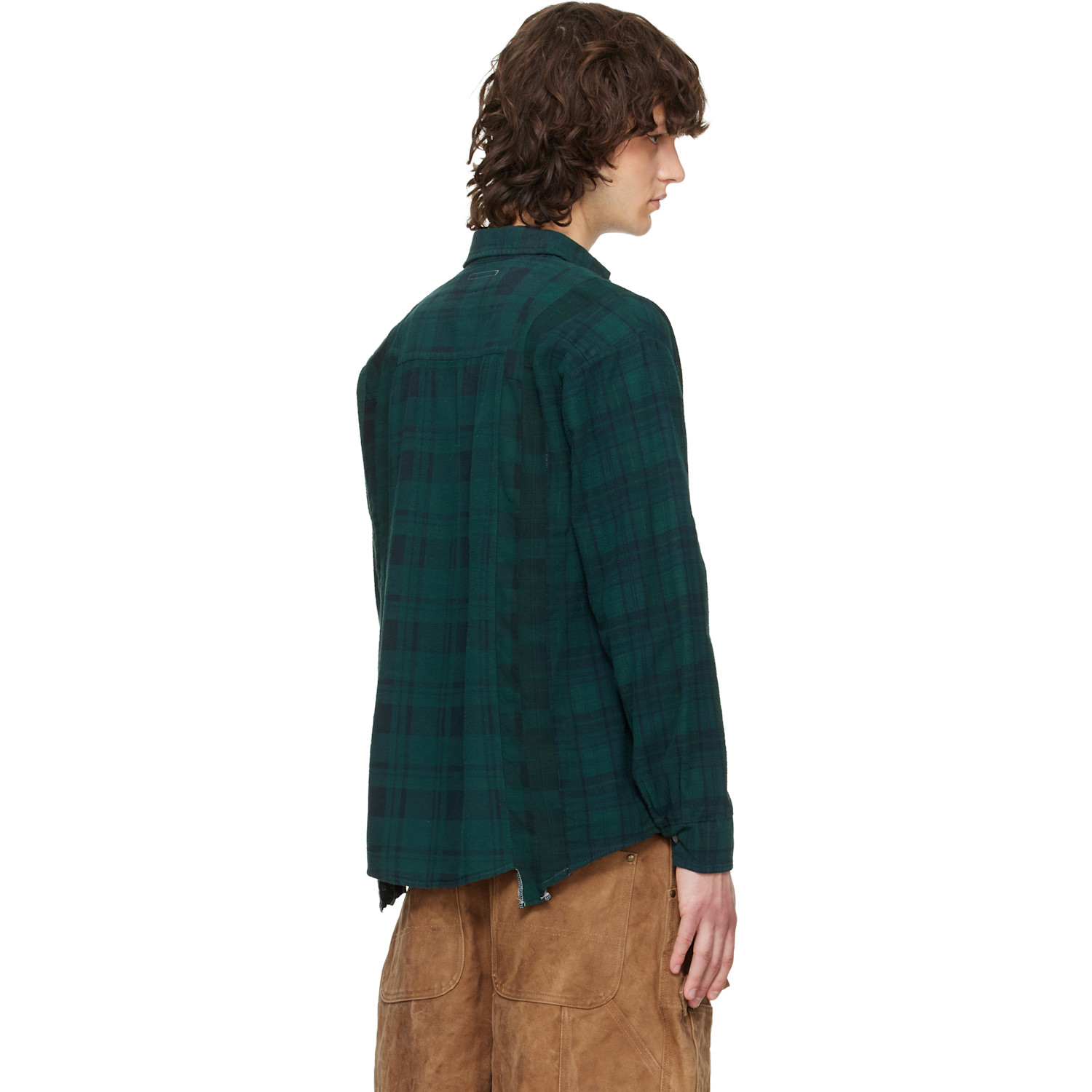  Needles Green Flannel 7 Cuts Shirt 