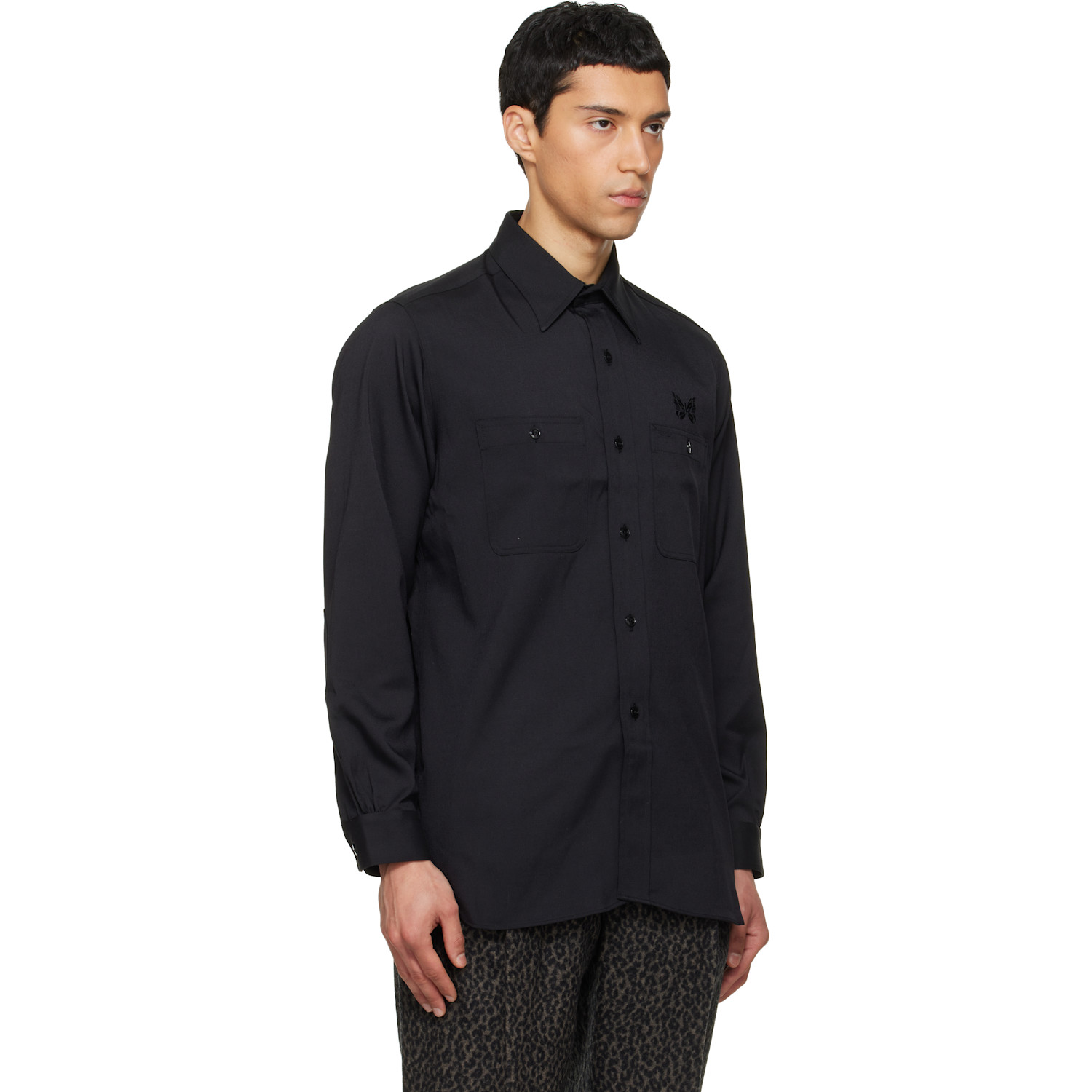  Needles Black Work Shirt 