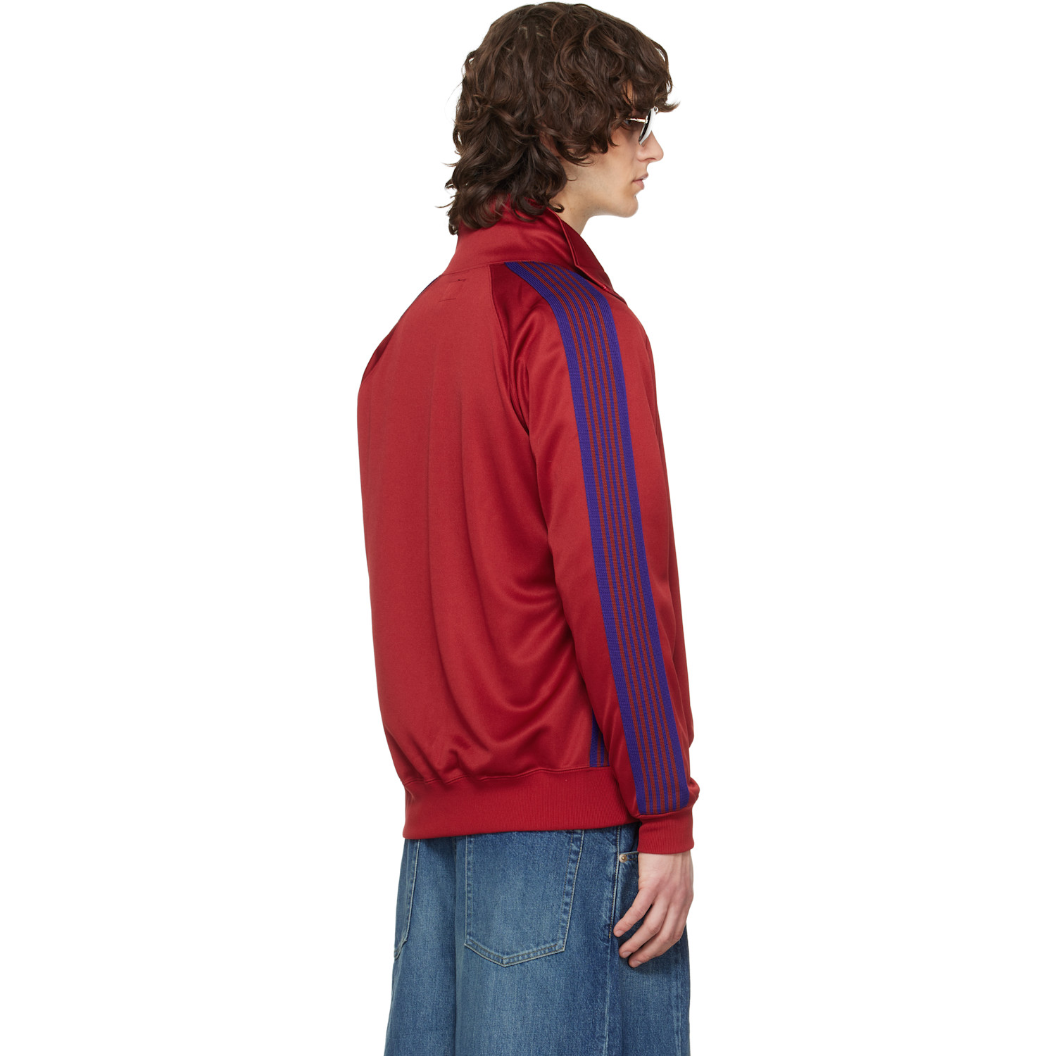  Needles Red Poly Smooth Track Jacket 