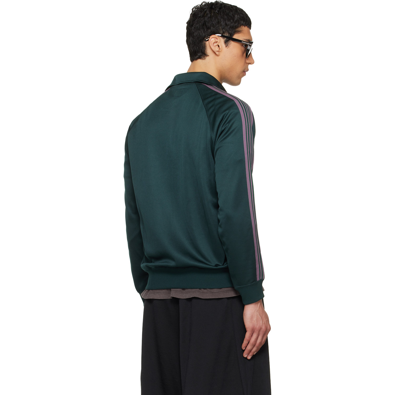  Needles Green Poly Smooth Track Jacket 