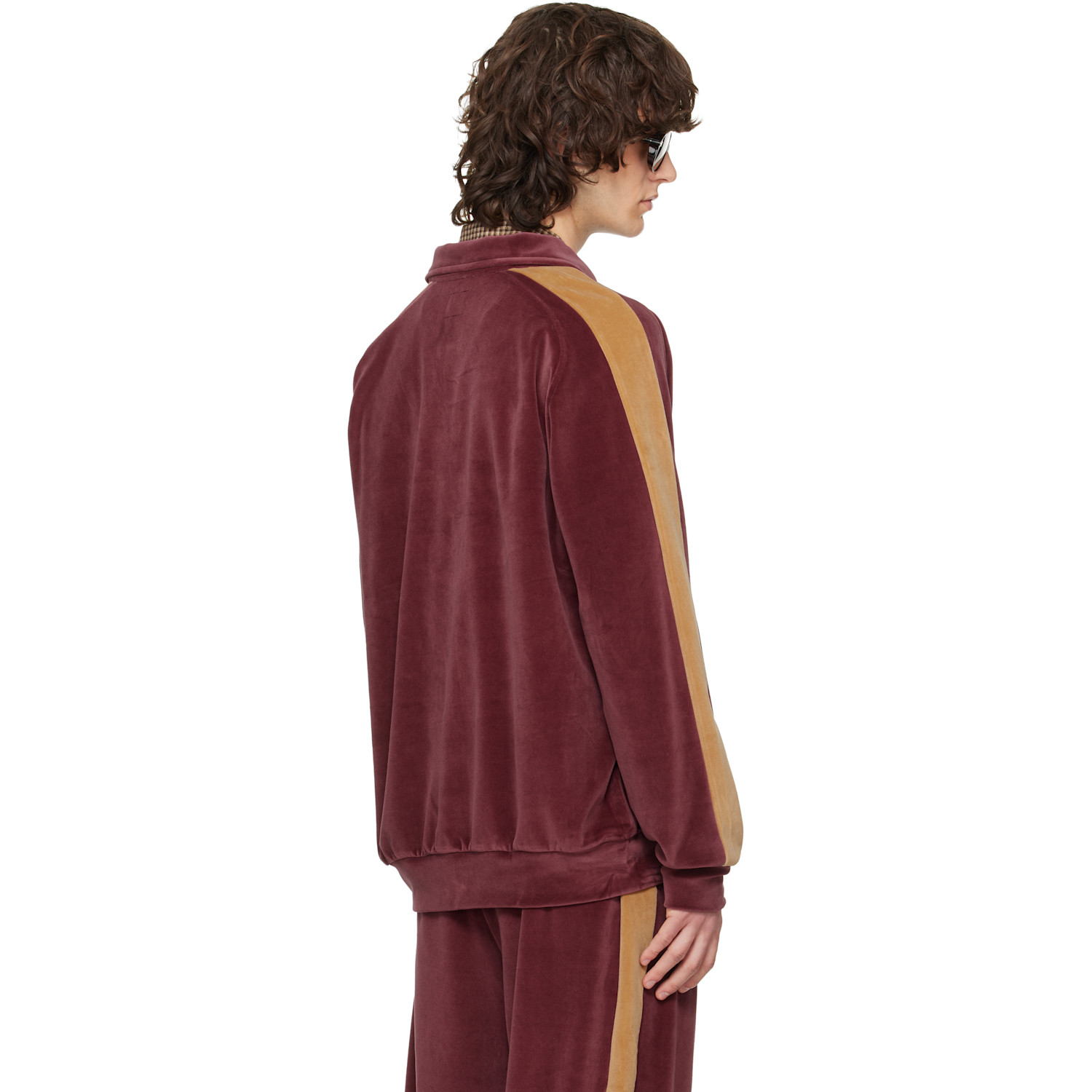  Needles Burgundy Side Line Polo 