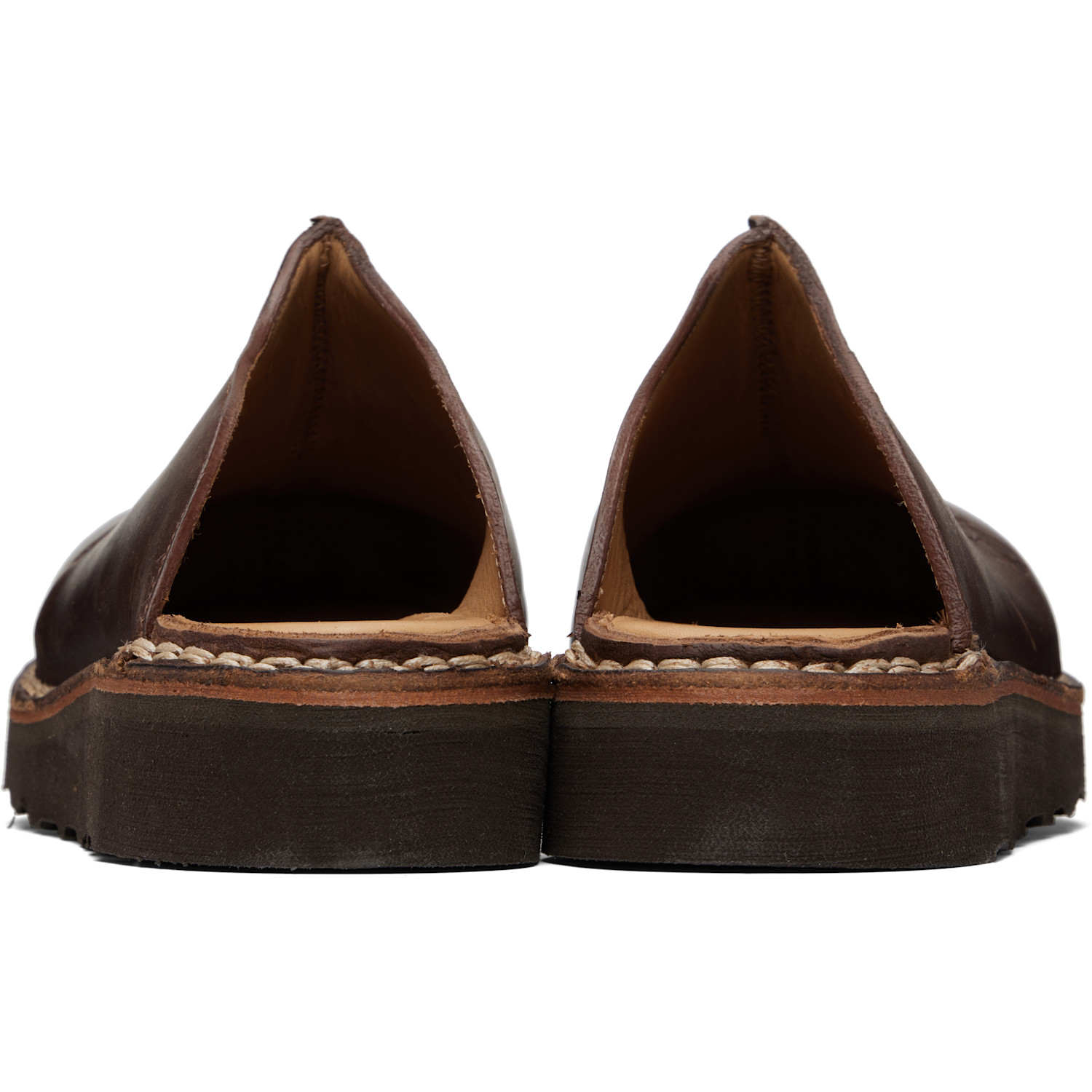  Needles Brown Papillon Embossed Mountain Slip-in Loafers 
