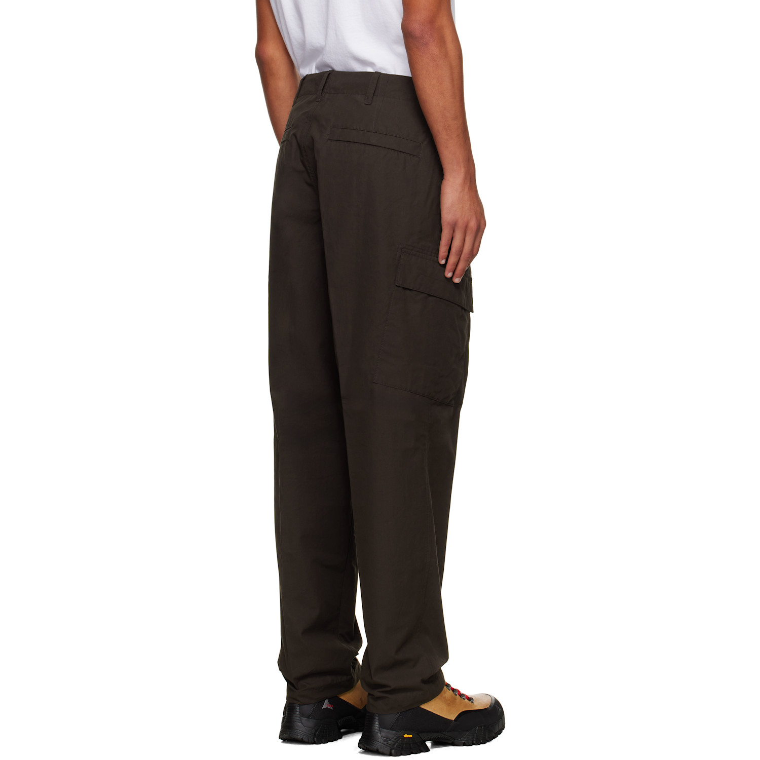  Stone Island Brown 3100019 Weatherproof Cotton Canvas Cargo Pants 