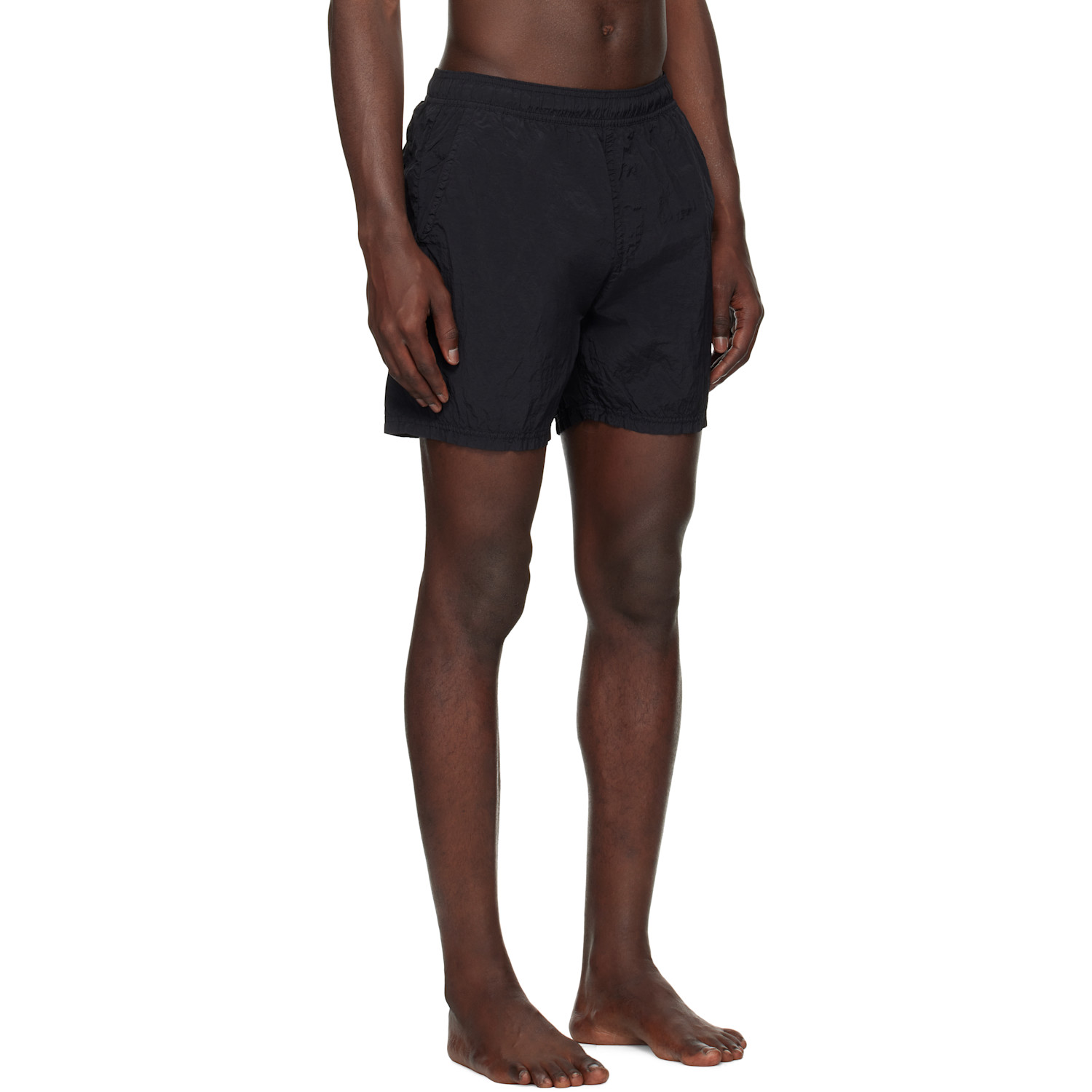  Stone Island Black B100004 Nylon Metal Swim Shorts 
