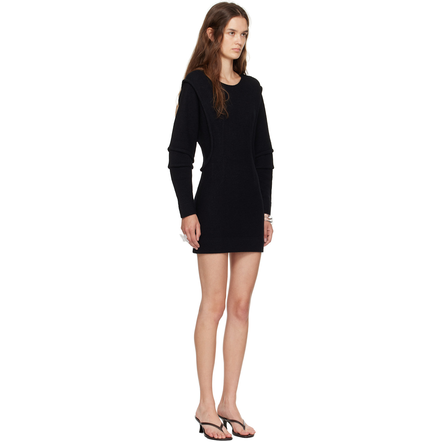  Eckhaus Latta Black Pallas Minidress 