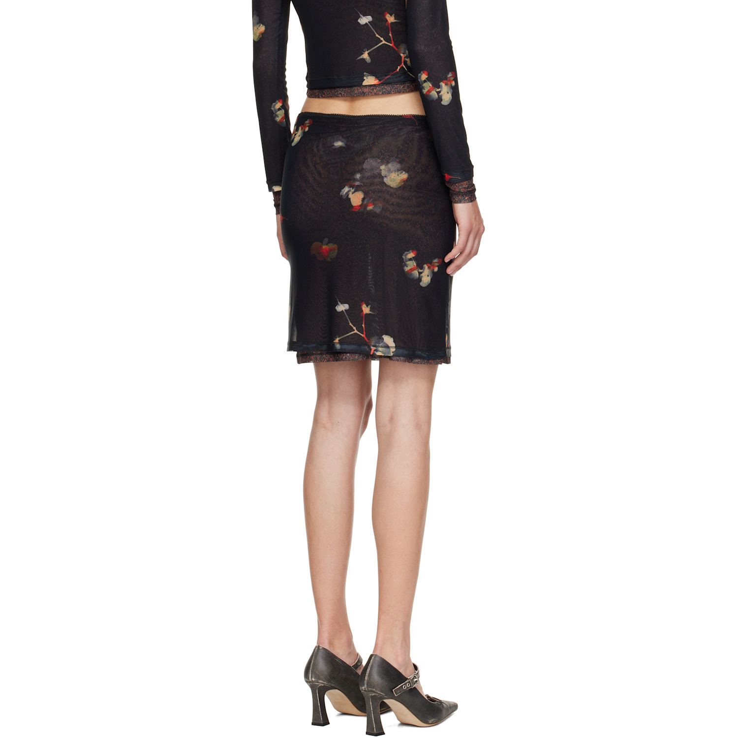  Eckhaus Latta Black Duet Miniskirt 