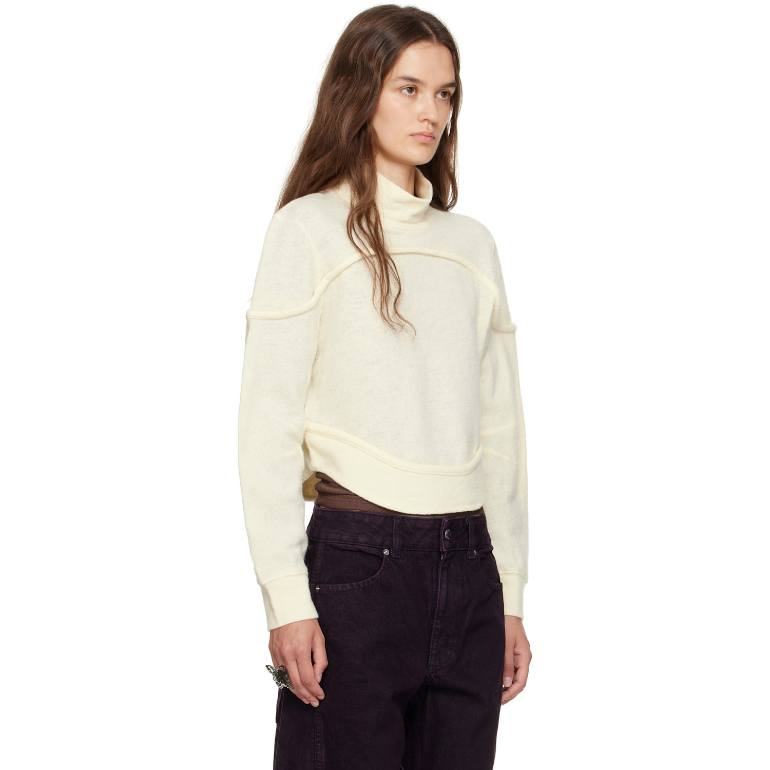 Eckhaus Latta Beige Pallas Turtleneck 
