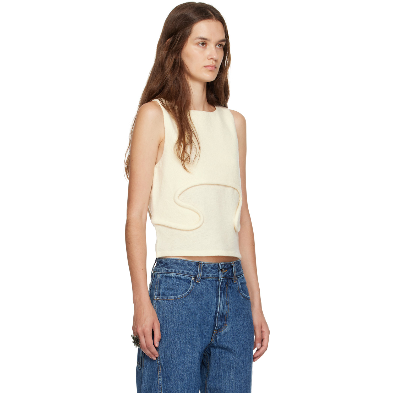  Eckhaus Latta Beige Pallas Tank Top 
