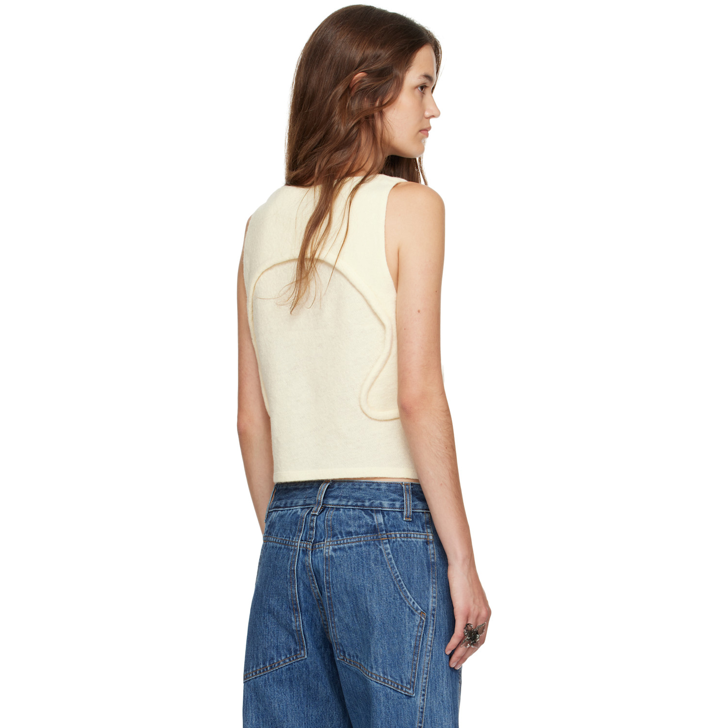  Eckhaus Latta Beige Pallas Tank Top 