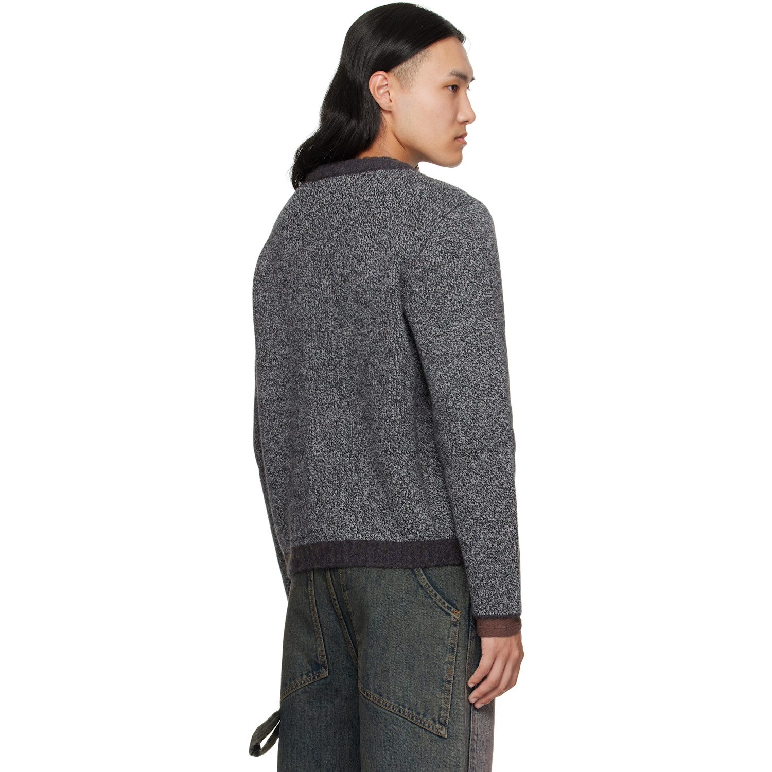  Eckhaus Latta Gray Yak Sweater 