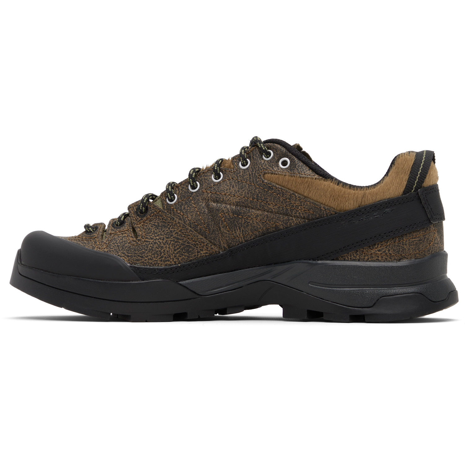  Salomon Brown X-alp Low Distressed Leather Sneakers 